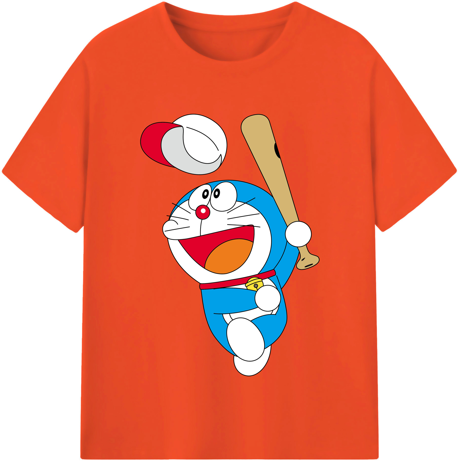 （画像用） ドラえもん Doraemon 綿100％半袖Tシャツ（フロントプリント）