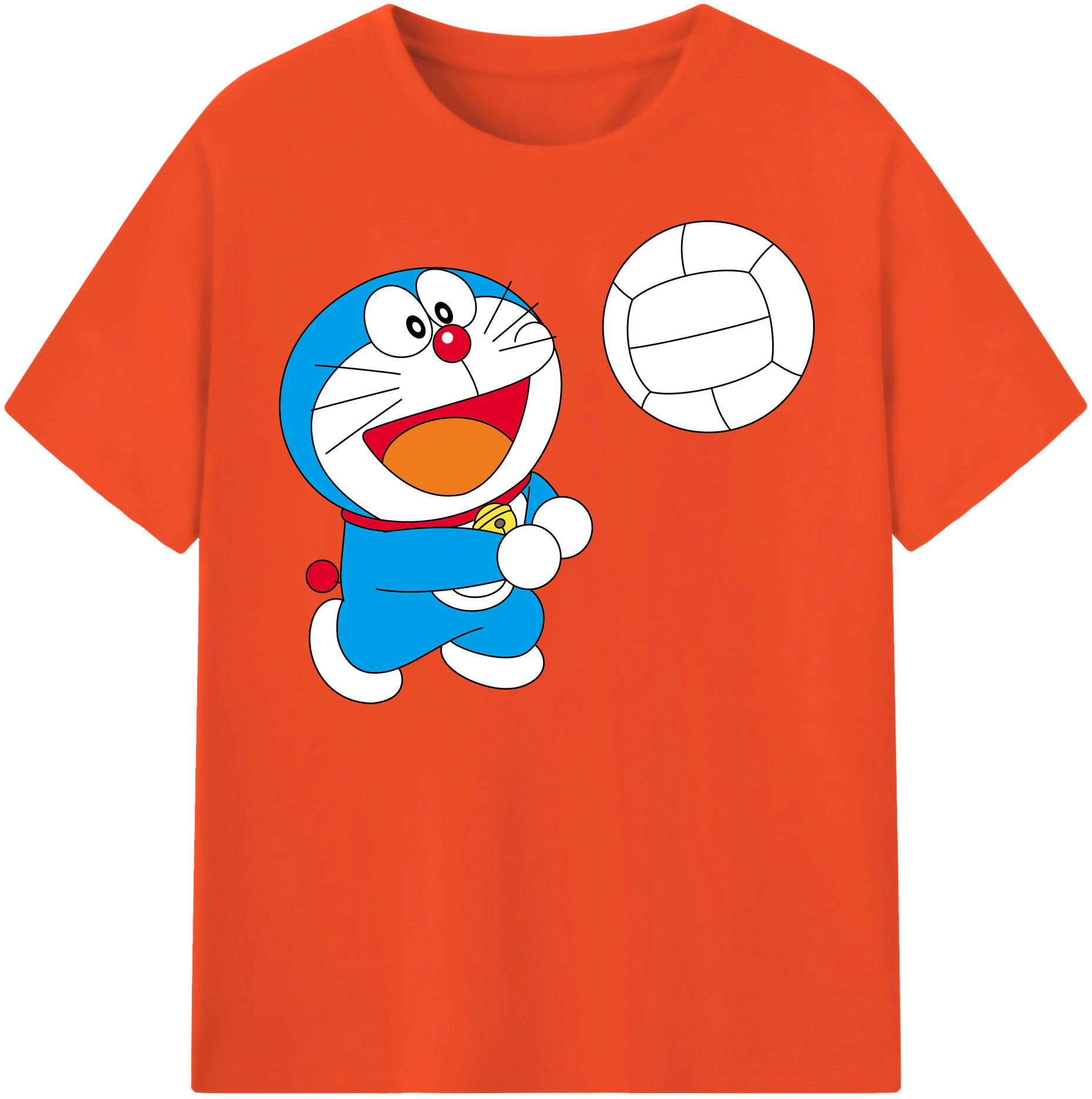 （画像用） ドラえもん Doraemon 綿100％半袖Tシャツ（フロントプリント）