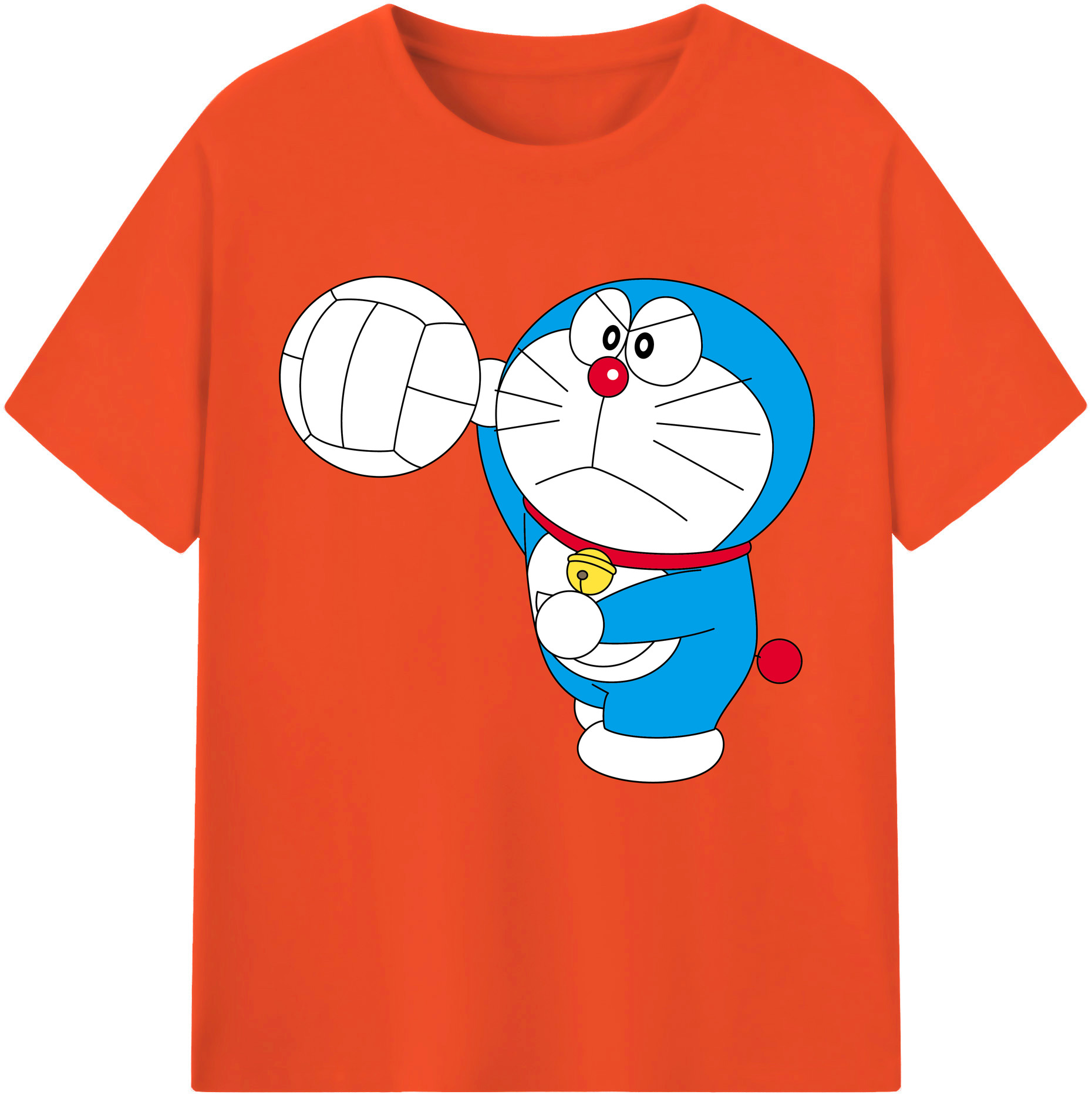 （画像用） ドラえもん Doraemon 綿100％半袖Tシャツ（フロントプリント）