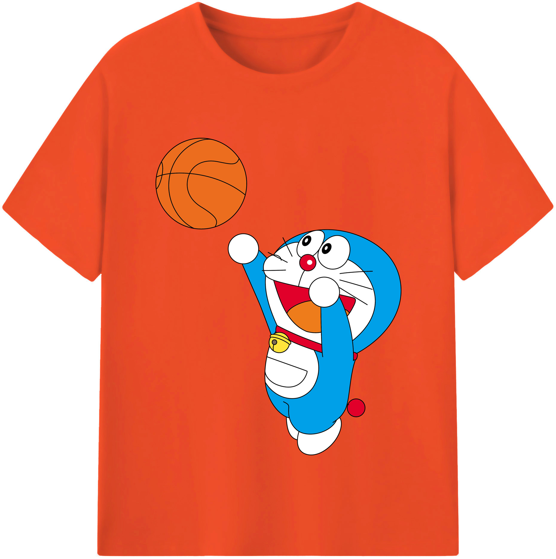 （画像用） ドラえもん Doraemon 綿100％半袖Tシャツ（フロントプリント）