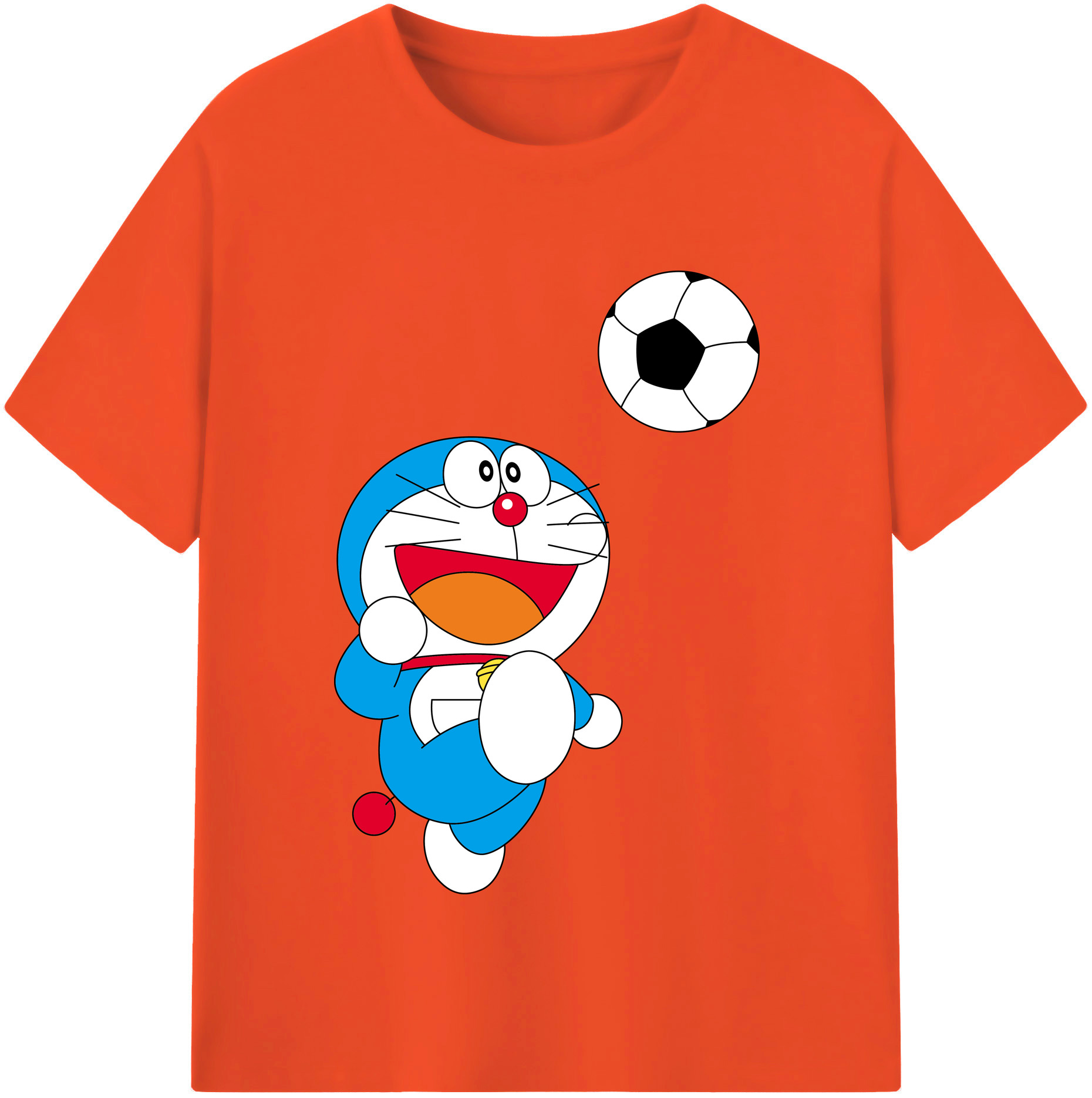（画像用） ドラえもん Doraemon 綿100％半袖Tシャツ（フロントプリント）