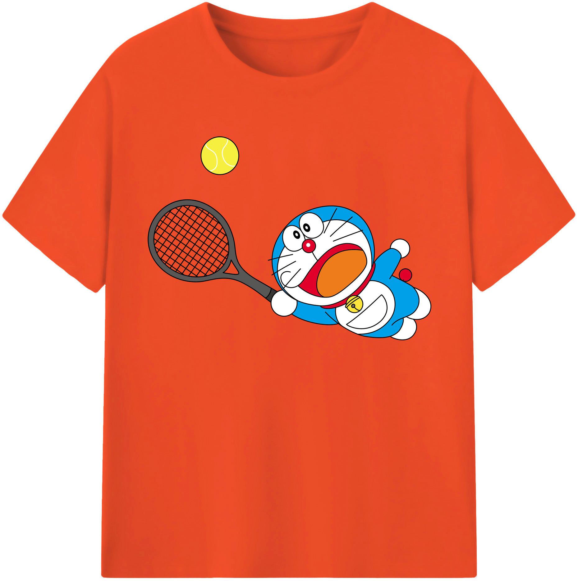 （画像用） ドラえもん Doraemon 綿100％半袖Tシャツ（フロントプリント）