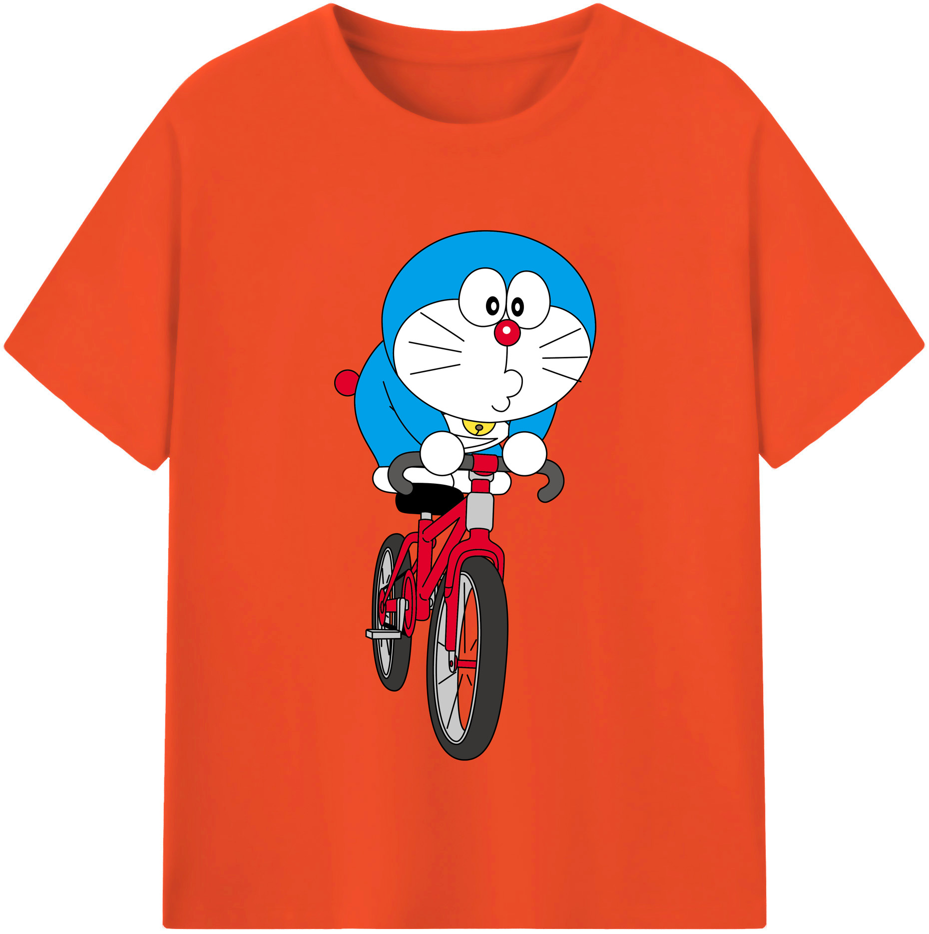 （画像用） ドラえもん Doraemon 綿100％半袖Tシャツ（フロントプリント）
