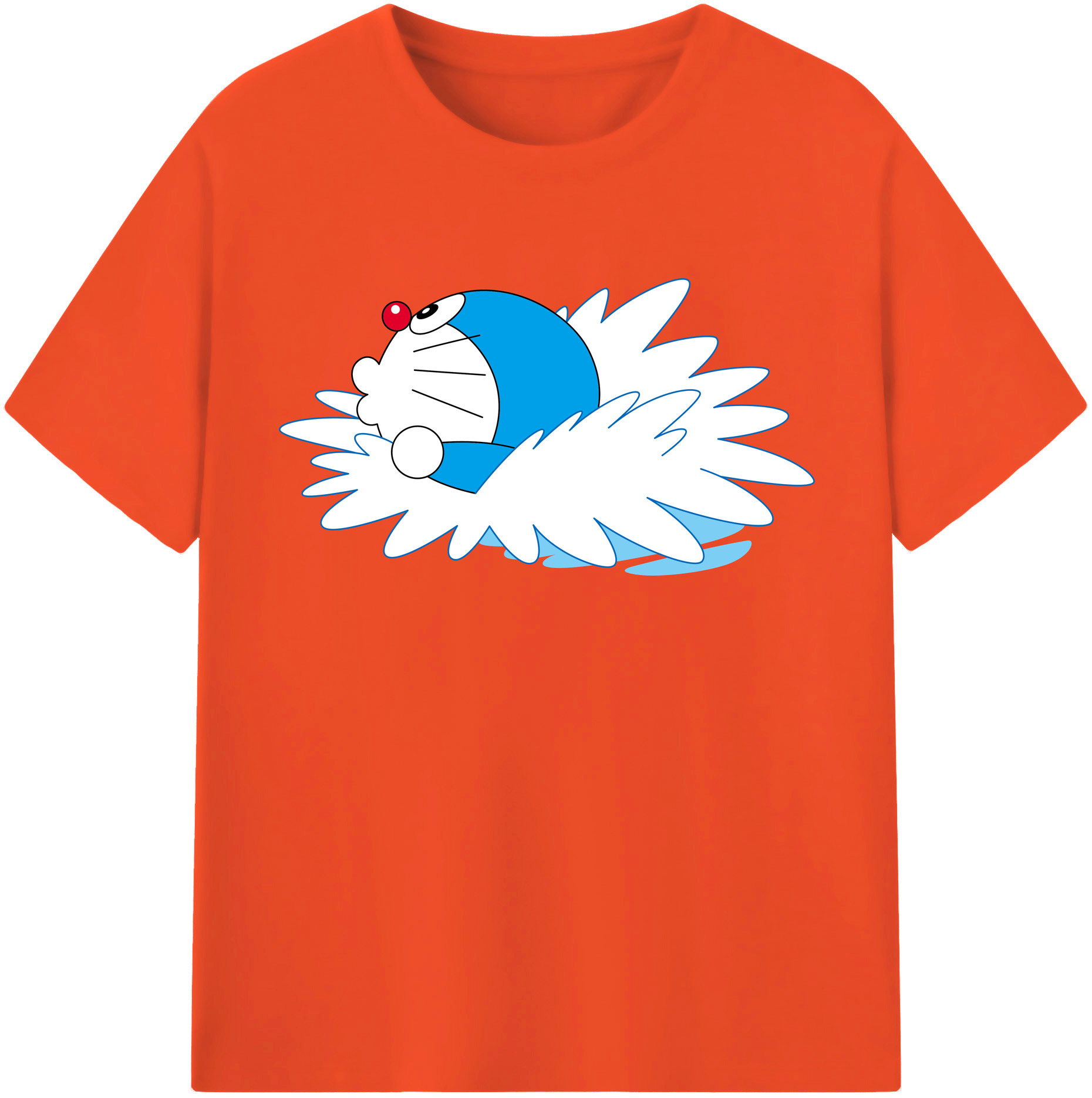 （画像用） ドラえもん Doraemon 綿100％半袖Tシャツ（フロントプリント）
