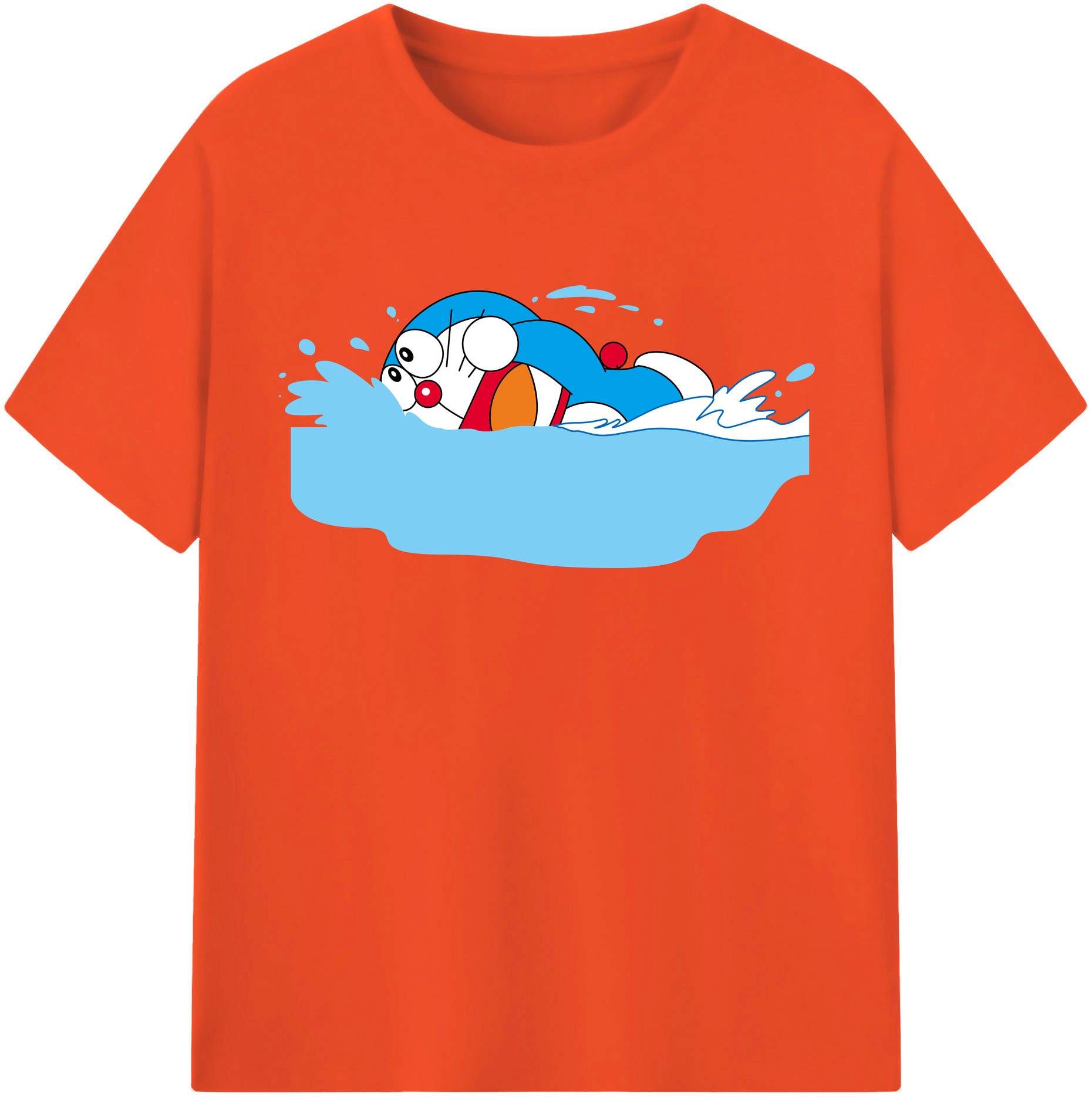 （画像用） ドラえもん Doraemon 綿100％半袖Tシャツ（フロントプリント）