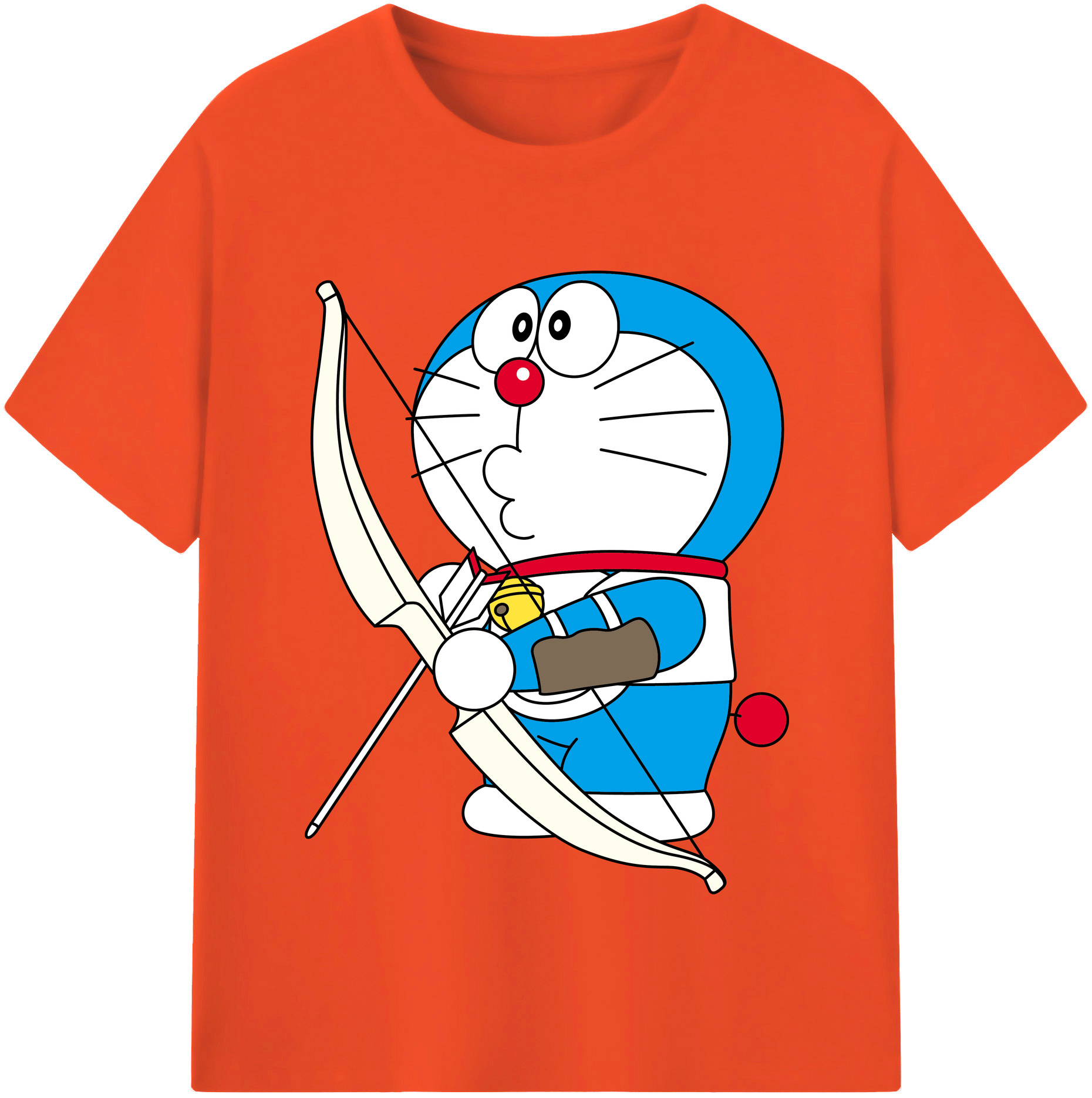 （画像用） ドラえもん Doraemon 綿100％半袖Tシャツ（フロントプリント）