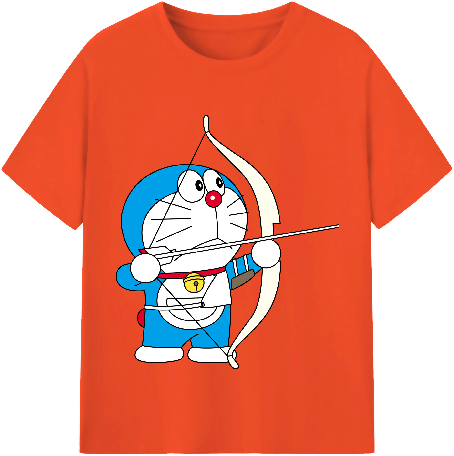 （画像用） ドラえもん Doraemon 綿100％半袖Tシャツ（フロントプリント）
