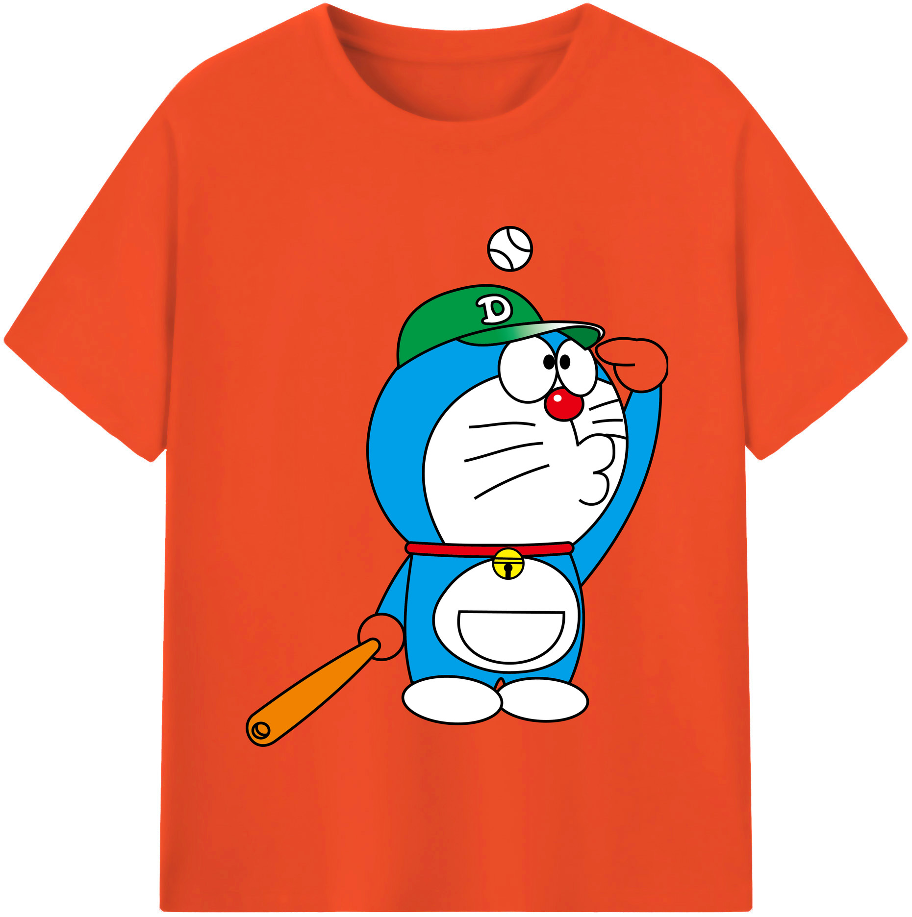 （画像用） ドラえもん Doraemon 綿100％半袖Tシャツ（フロントプリント）