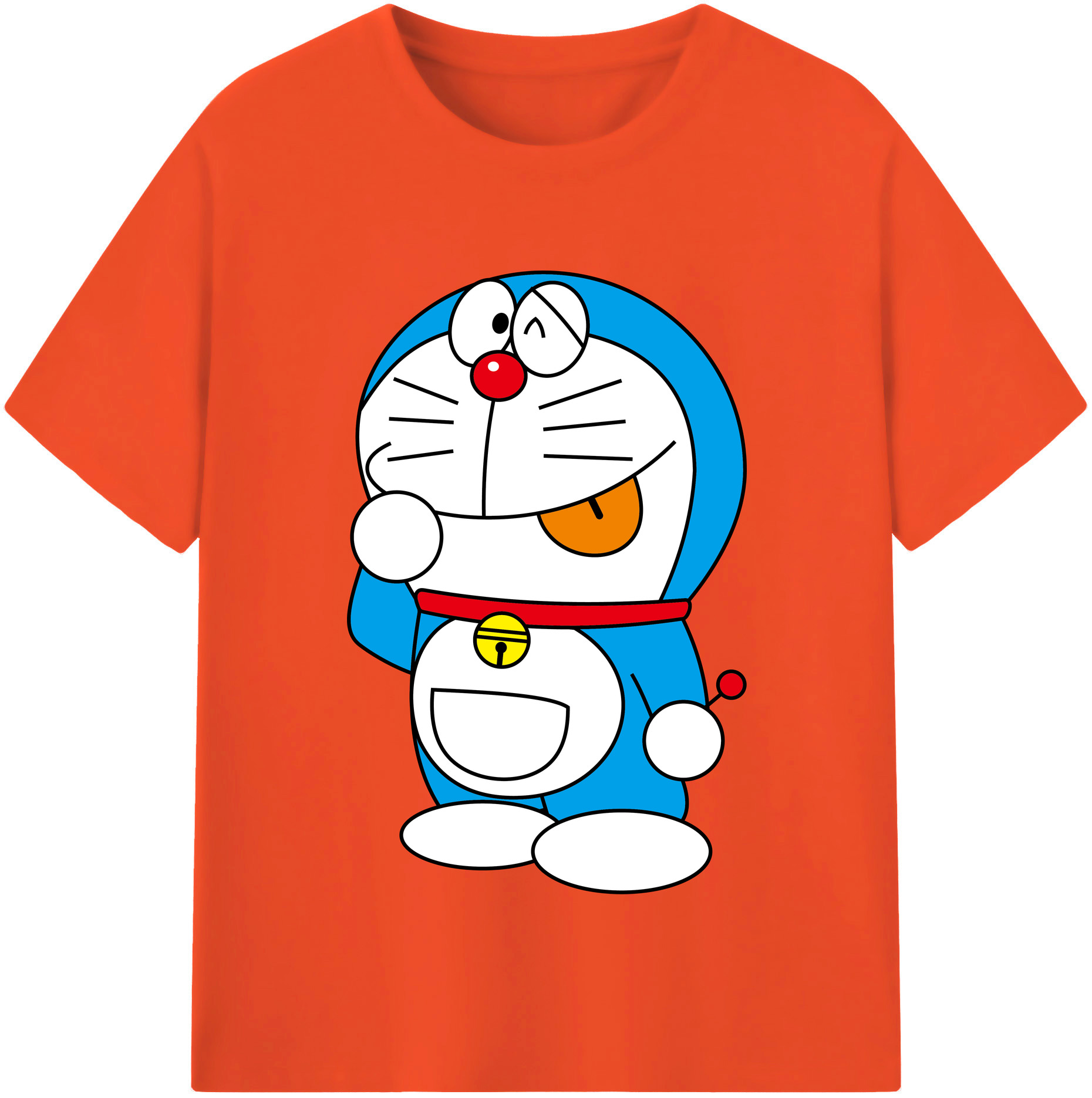 （画像用） ドラえもん Doraemon 綿100％半袖Tシャツ（フロントプリント）