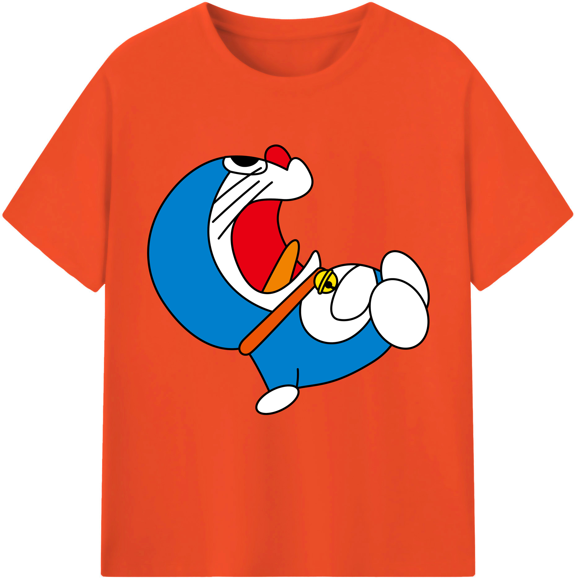 （画像用） ドラえもん Doraemon 綿100％半袖Tシャツ（フロントプリント）