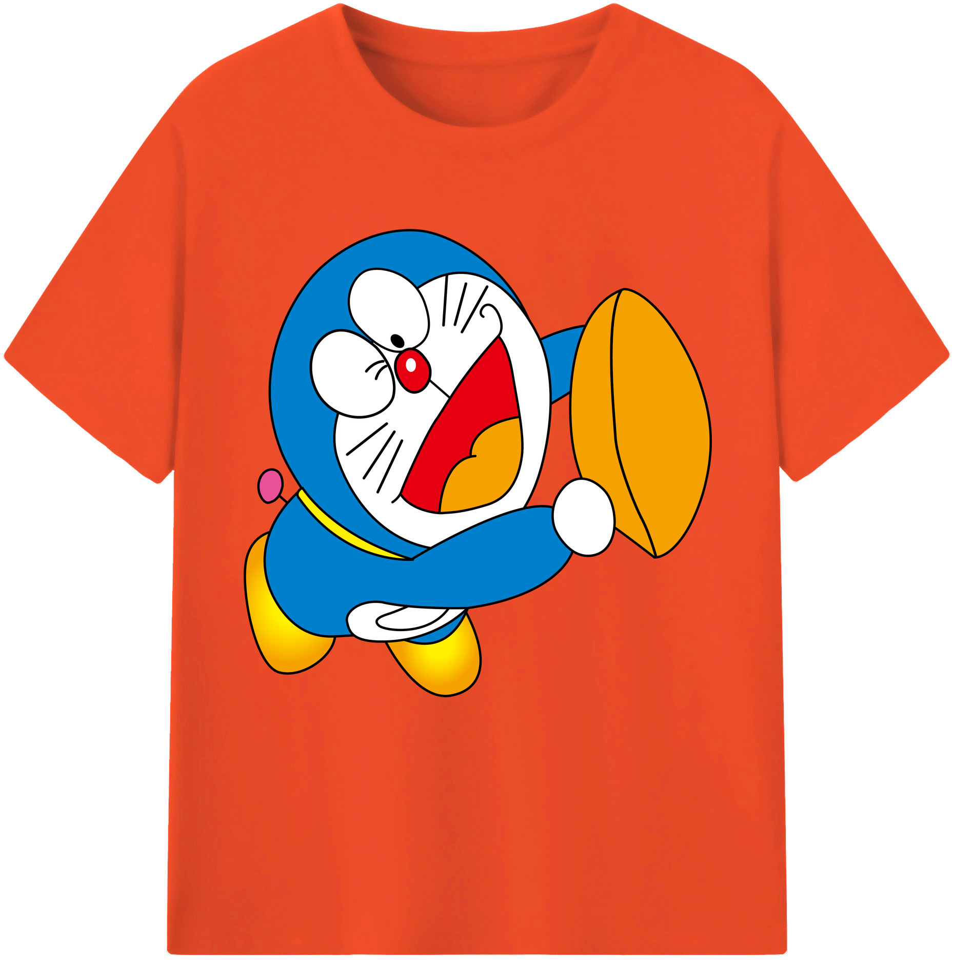 （画像用） ドラえもん Doraemon 綿100％半袖Tシャツ（フロントプリント）