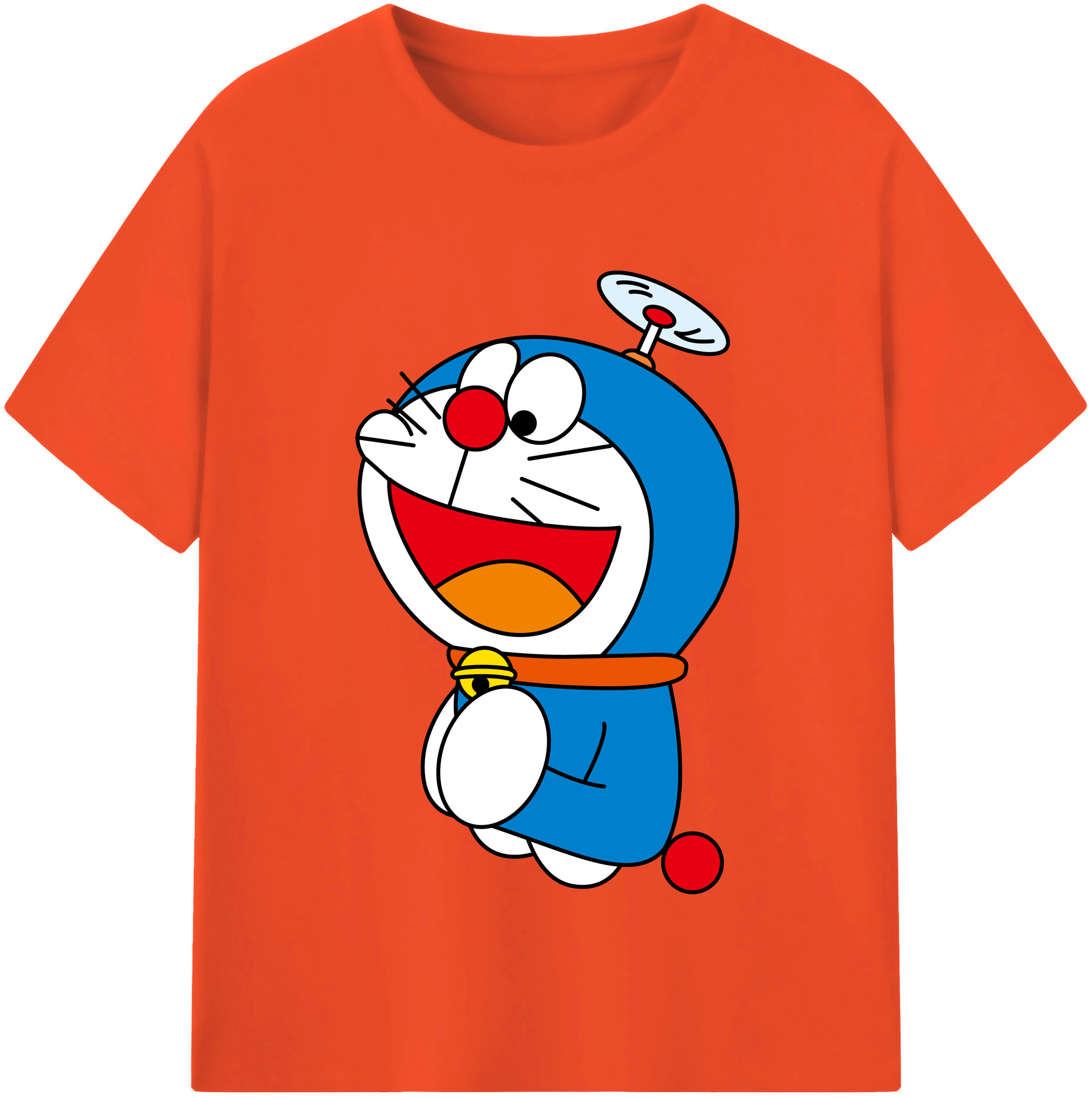 （画像用） ドラえもん Doraemon 綿100％半袖Tシャツ（フロントプリント）