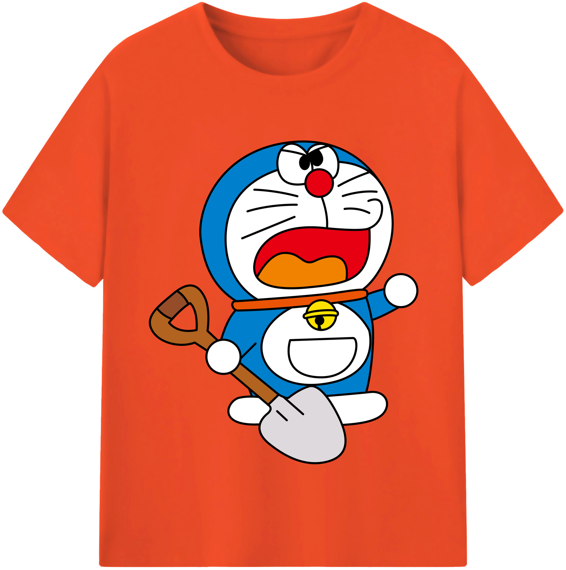 （画像用） ドラえもん Doraemon 綿100％半袖Tシャツ（フロントプリント）