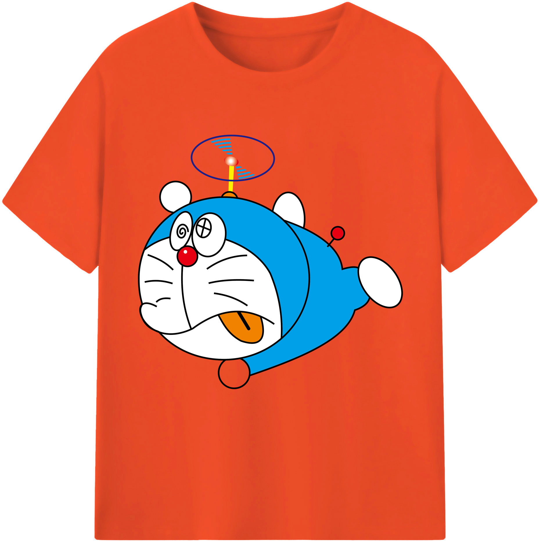 （画像用） ドラえもん Doraemon 綿100％半袖Tシャツ（フロントプリント）
