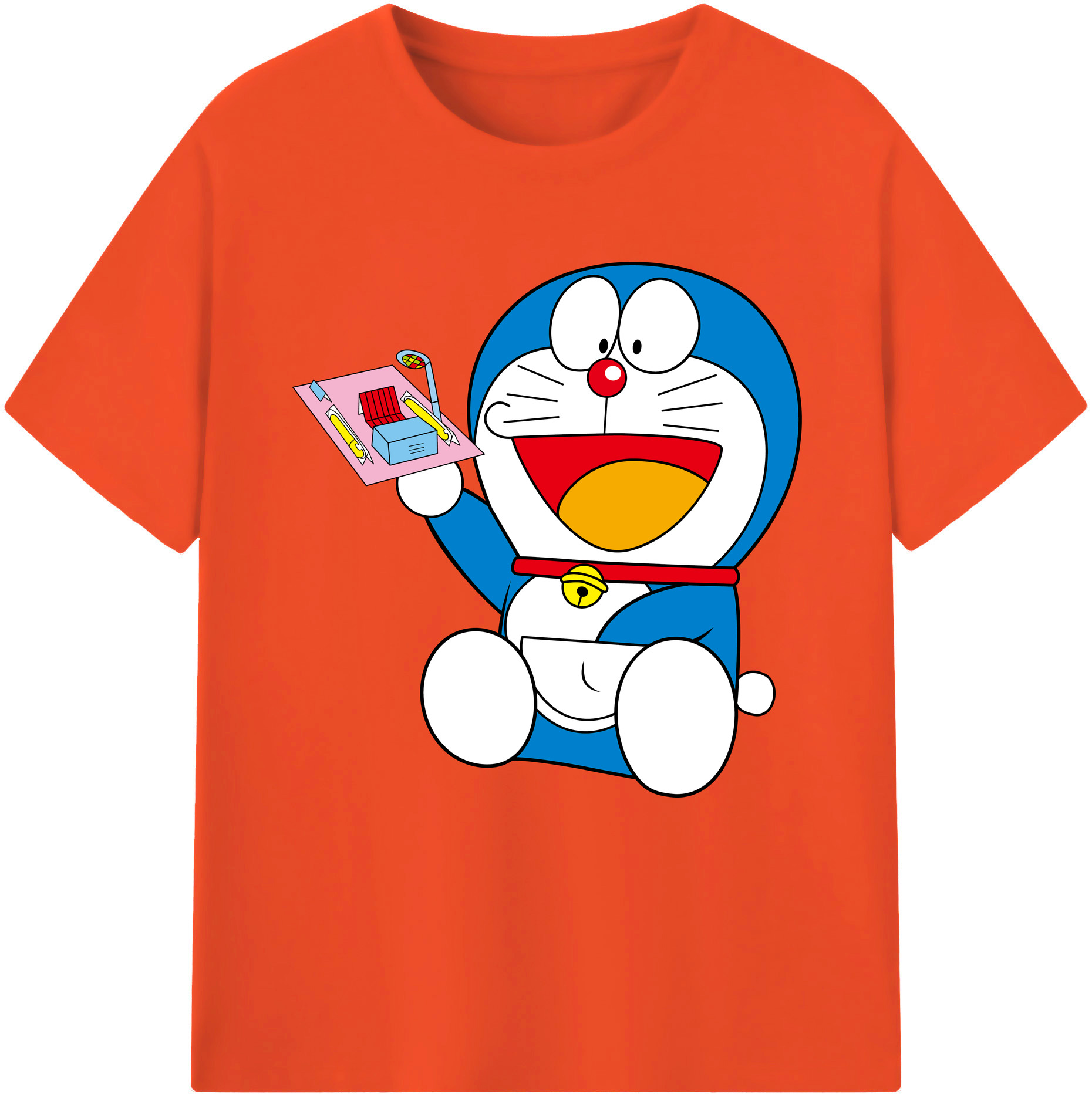 （画像用） ドラえもん Doraemon 綿100％半袖Tシャツ（フロントプリント）