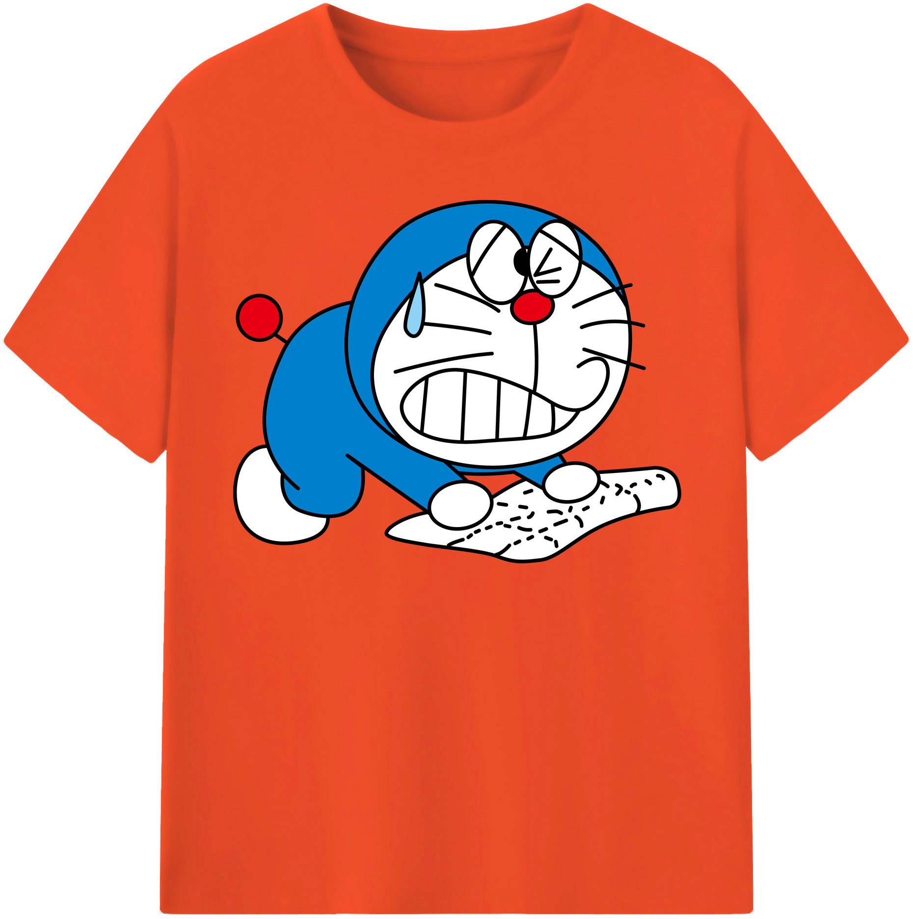 （画像用） ドラえもん Doraemon 綿100％半袖Tシャツ（フロントプリント）