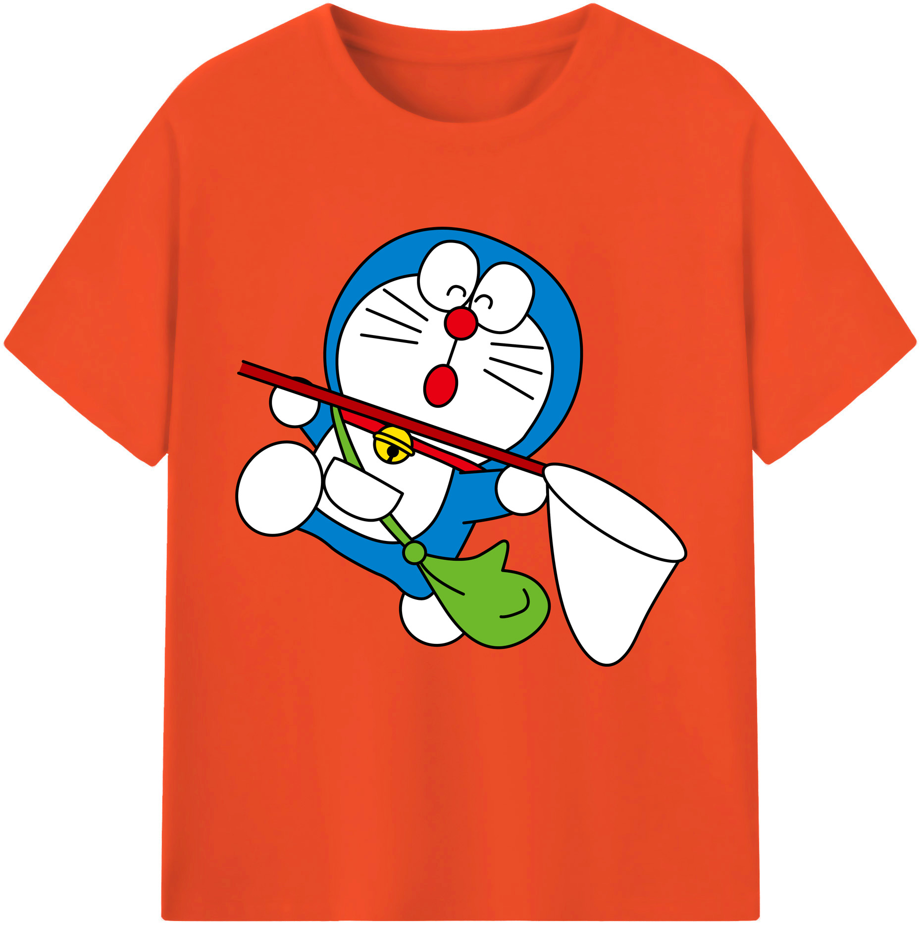 （画像用） ドラえもん Doraemon 綿100％半袖Tシャツ（フロントプリント）
