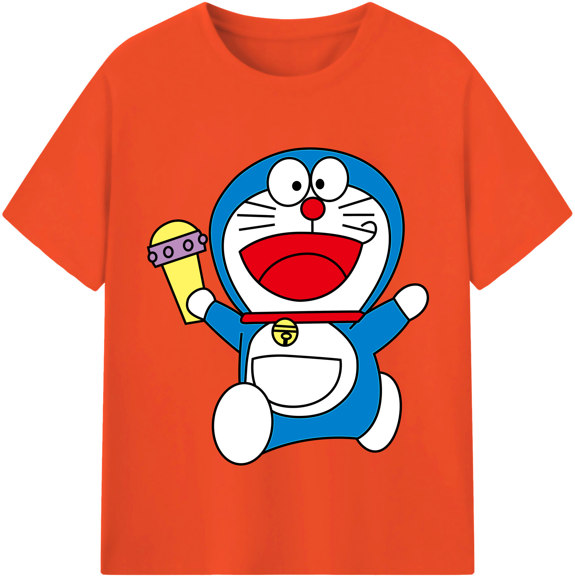 （画像用） ドラえもん Doraemon 綿100％半袖Tシャツ（フロントプリント）