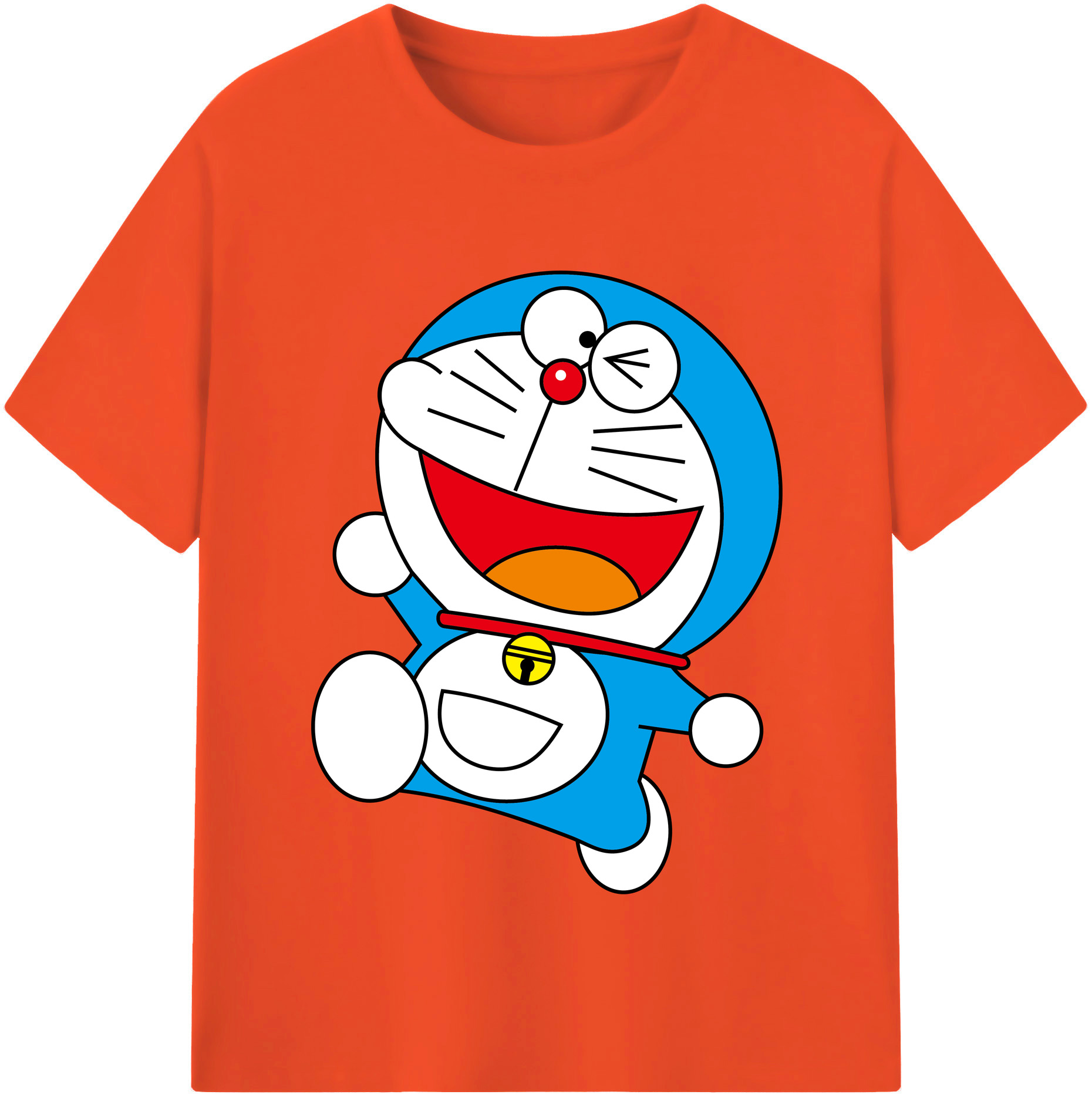 （画像用） ドラえもん Doraemon 綿100％半袖Tシャツ（フロントプリント）
