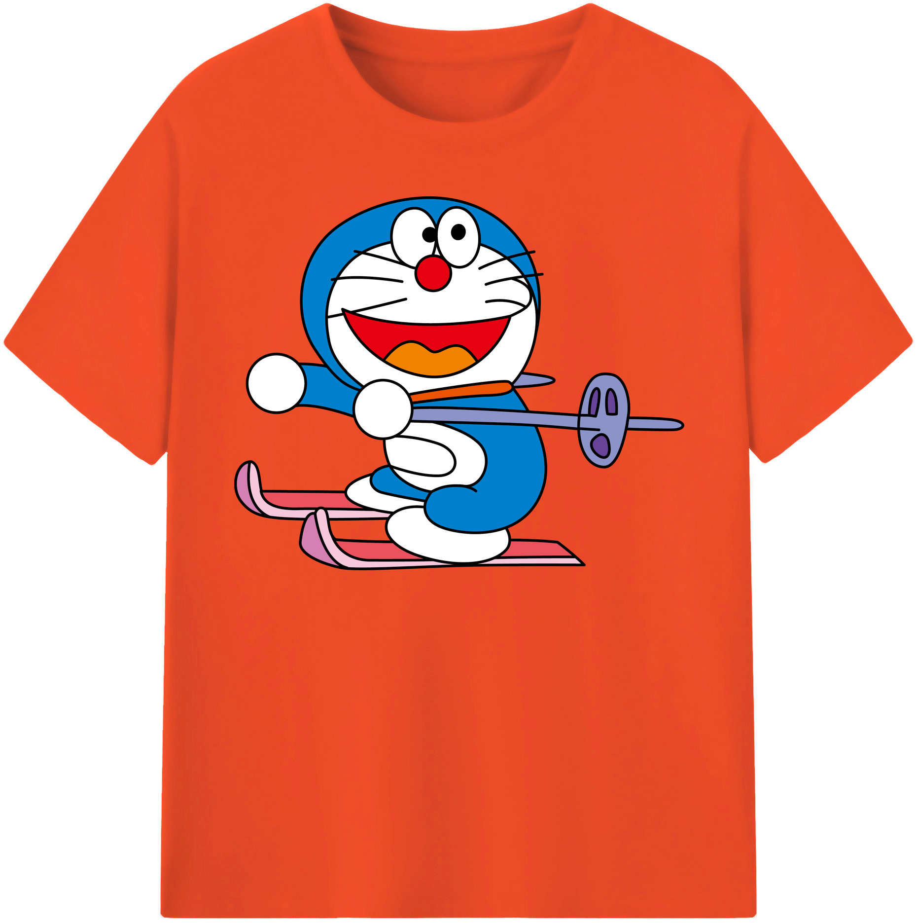 （画像用） ドラえもん Doraemon 綿100％半袖Tシャツ（フロントプリント）