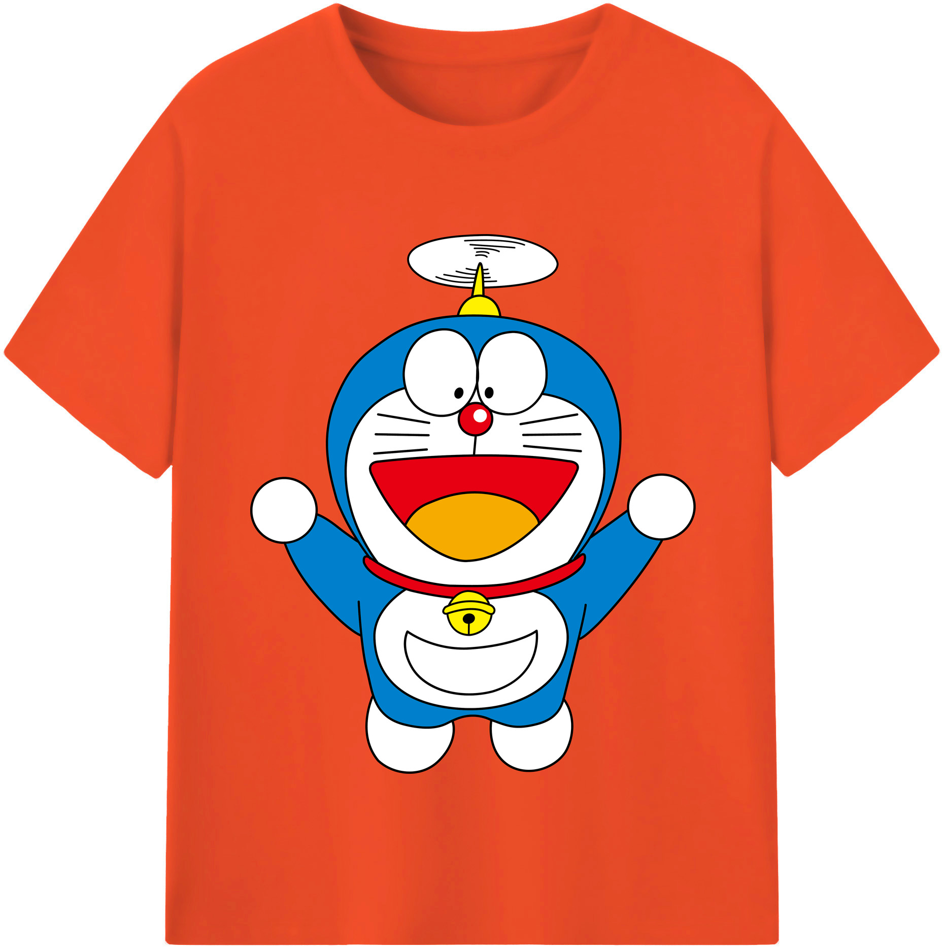 （画像用） ドラえもん Doraemon 綿100％半袖Tシャツ（フロントプリント）