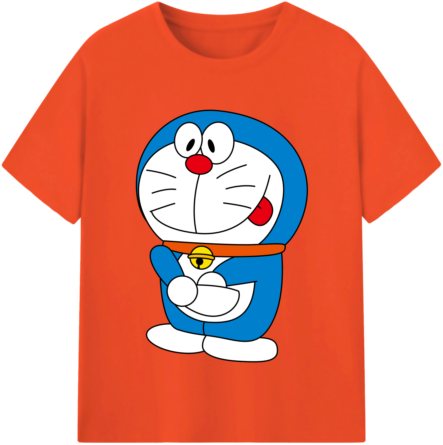 （画像用） ドラえもん Doraemon 綿100％半袖Tシャツ（フロントプリント）