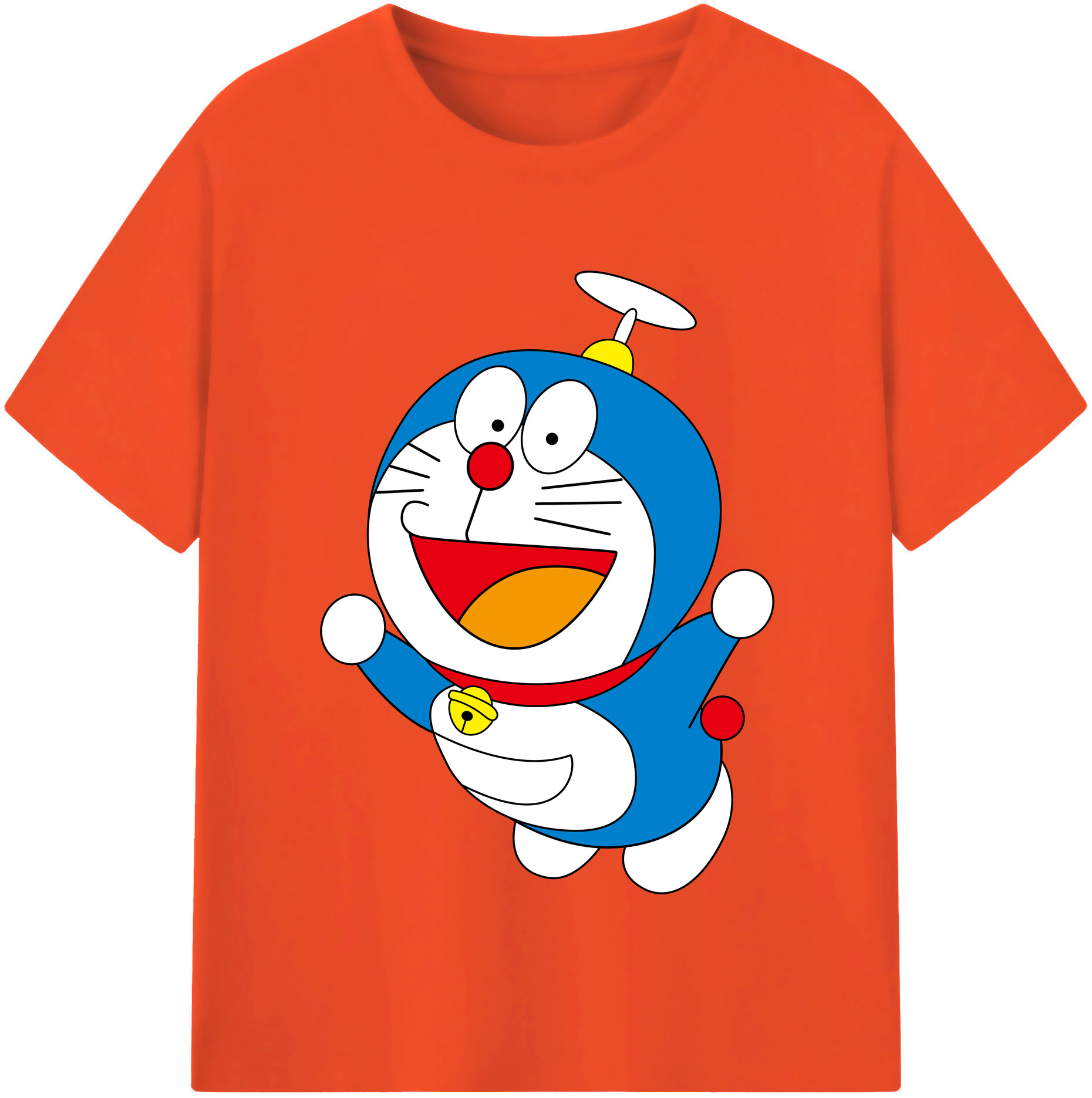 （画像用） ドラえもん Doraemon 綿100％半袖Tシャツ（フロントプリント）