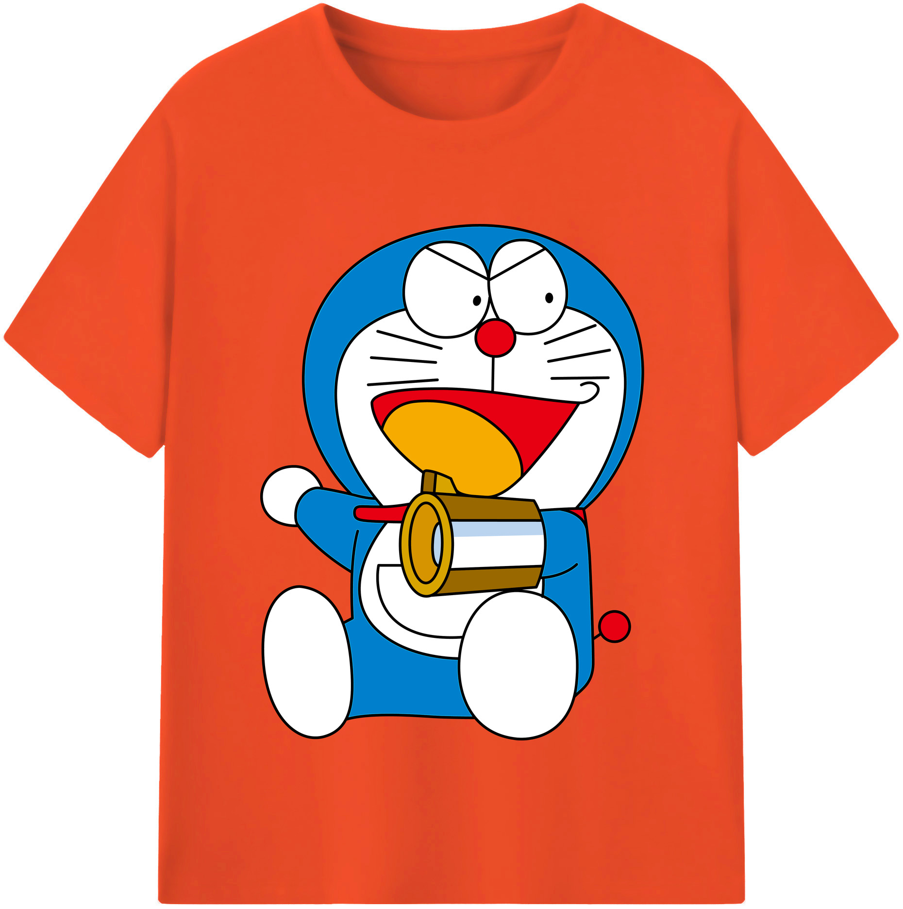 （画像用） ドラえもん Doraemon 綿100％半袖Tシャツ（フロントプリント）