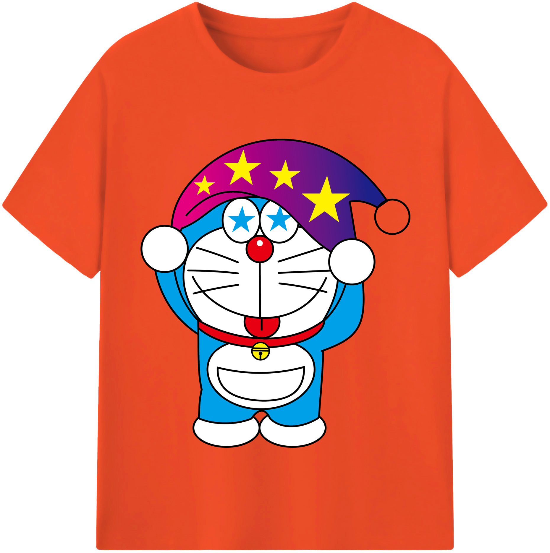 （画像用） ドラえもん Doraemon 綿100％半袖Tシャツ（フロントプリント）