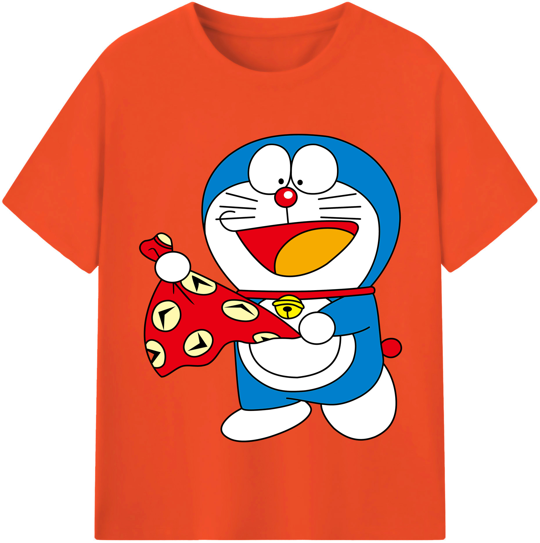 （画像用） ドラえもん Doraemon 綿100％半袖Tシャツ（フロントプリント）