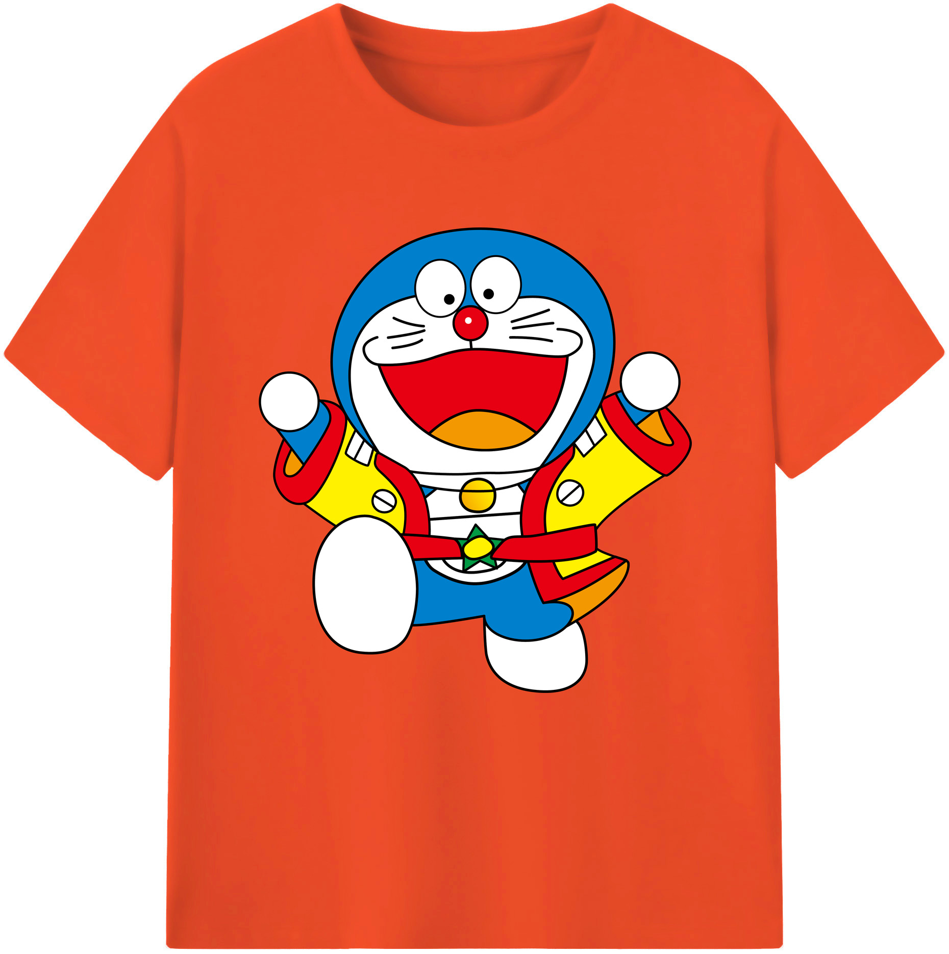 （画像用） ドラえもん Doraemon 綿100％半袖Tシャツ（フロントプリント）