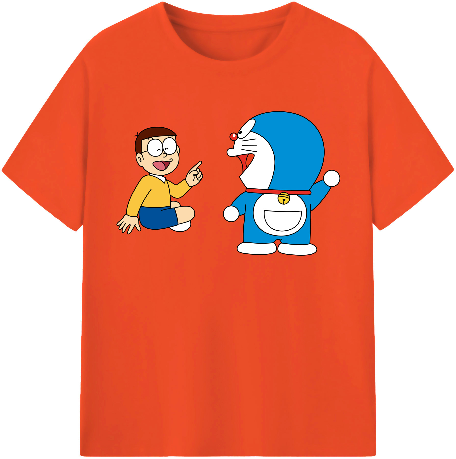 （画像用） ドラえもん Doraemon 綿100％半袖Tシャツ（フロントプリント）