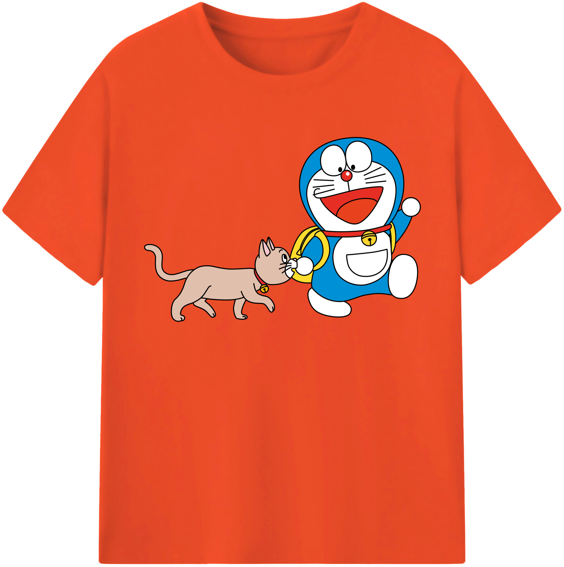 （画像用） ドラえもん Doraemon 綿100％半袖Tシャツ（フロントプリント）
