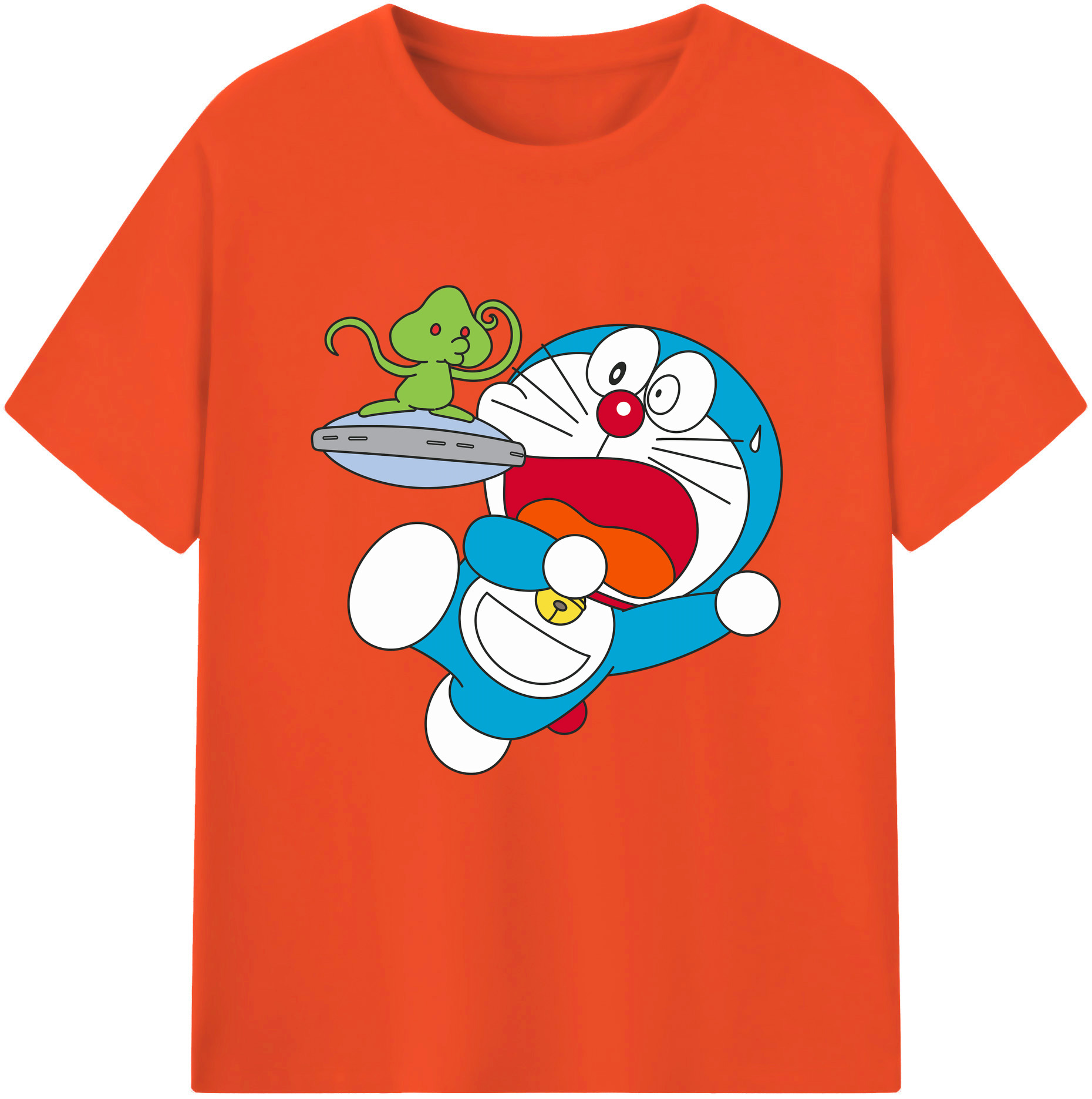 （画像用） ドラえもん Doraemon 綿100％半袖Tシャツ（フロントプリント）