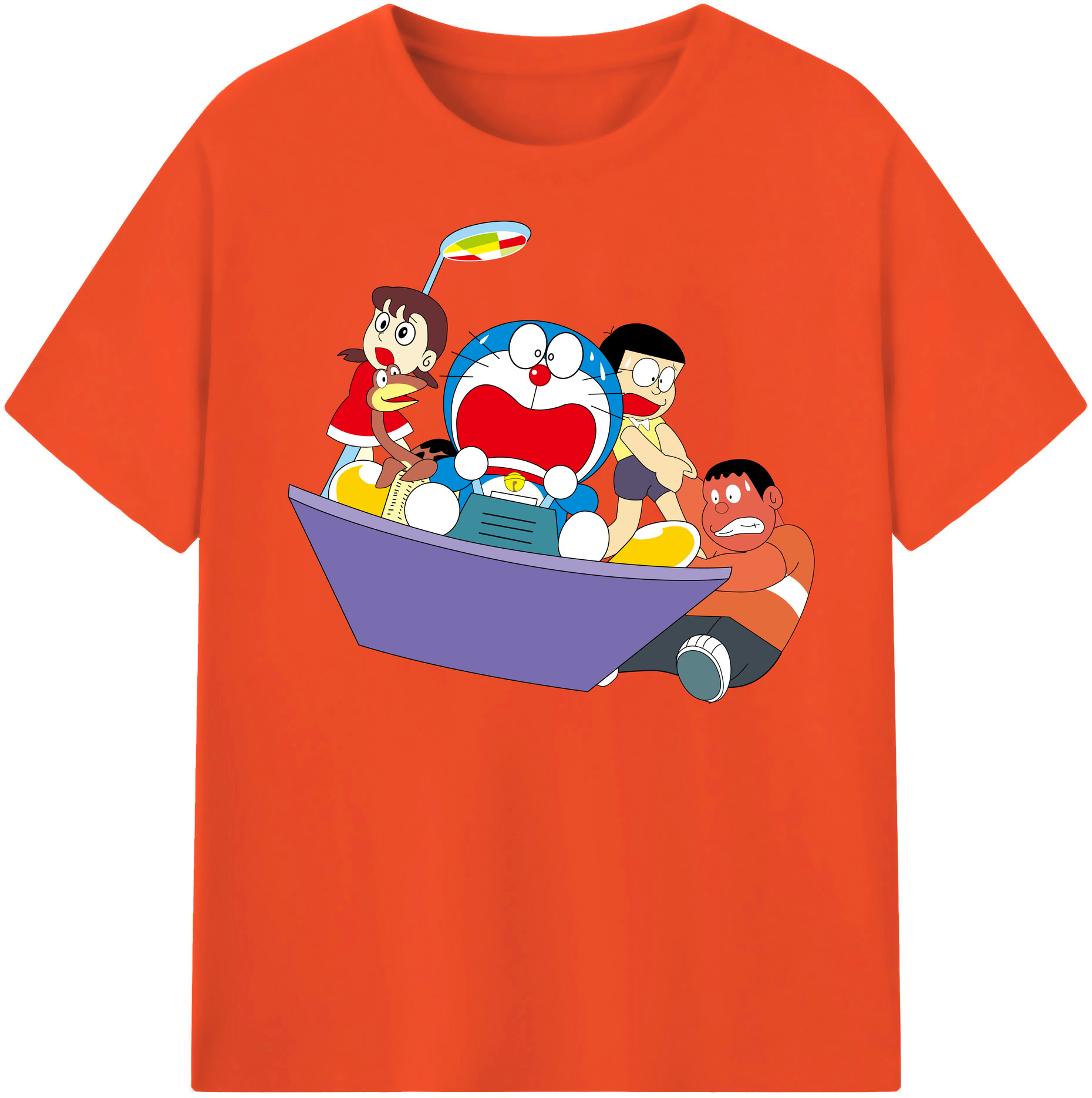 （画像用） ドラえもん Doraemon 綿100％半袖Tシャツ（フロントプリント）