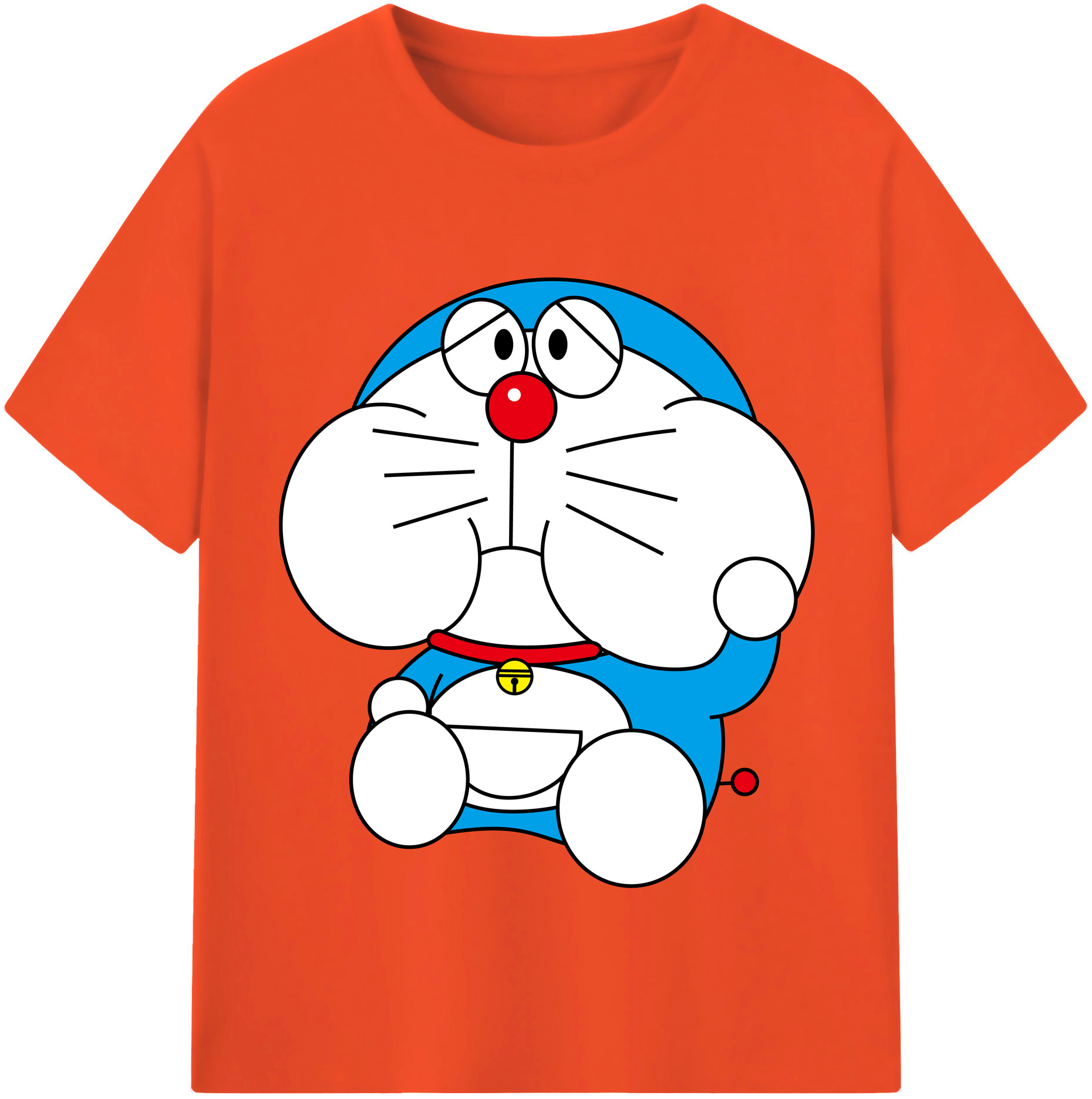 （画像用） ドラえもん Doraemon 綿100％半袖Tシャツ（フロントプリント）