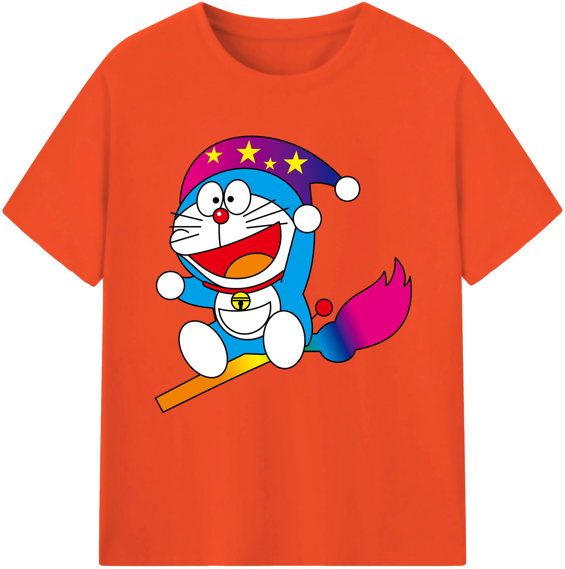 （画像用） ドラえもん Doraemon 綿100％半袖Tシャツ（フロントプリント）