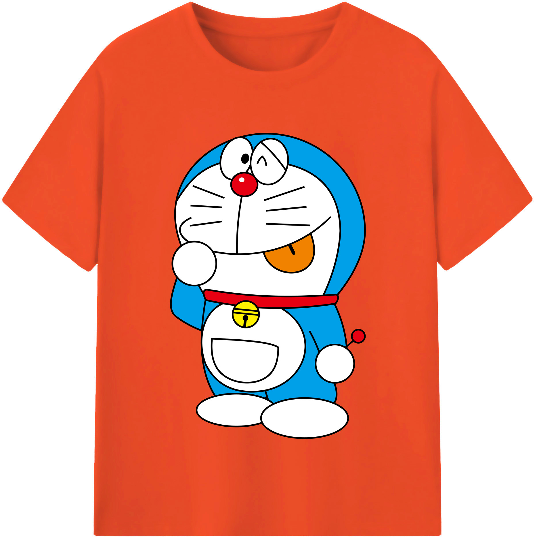 （画像用） ドラえもん Doraemon 綿100％半袖Tシャツ（フロントプリント）