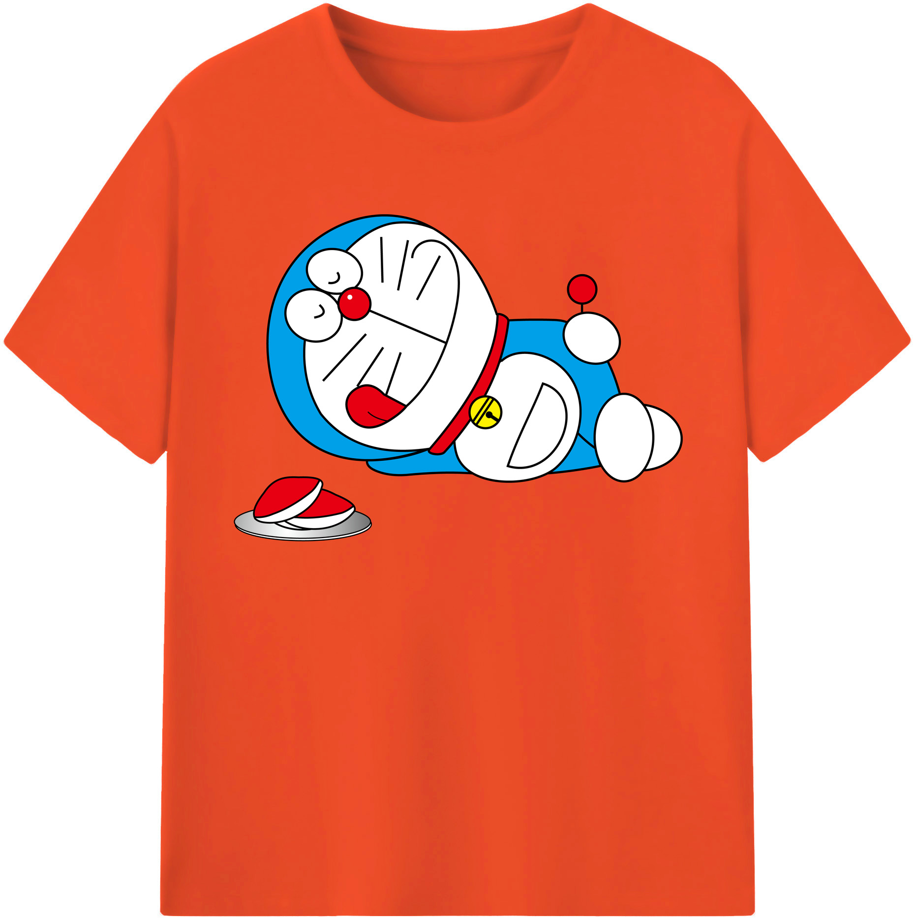 （画像用） ドラえもん Doraemon 綿100％半袖Tシャツ（フロントプリント）
