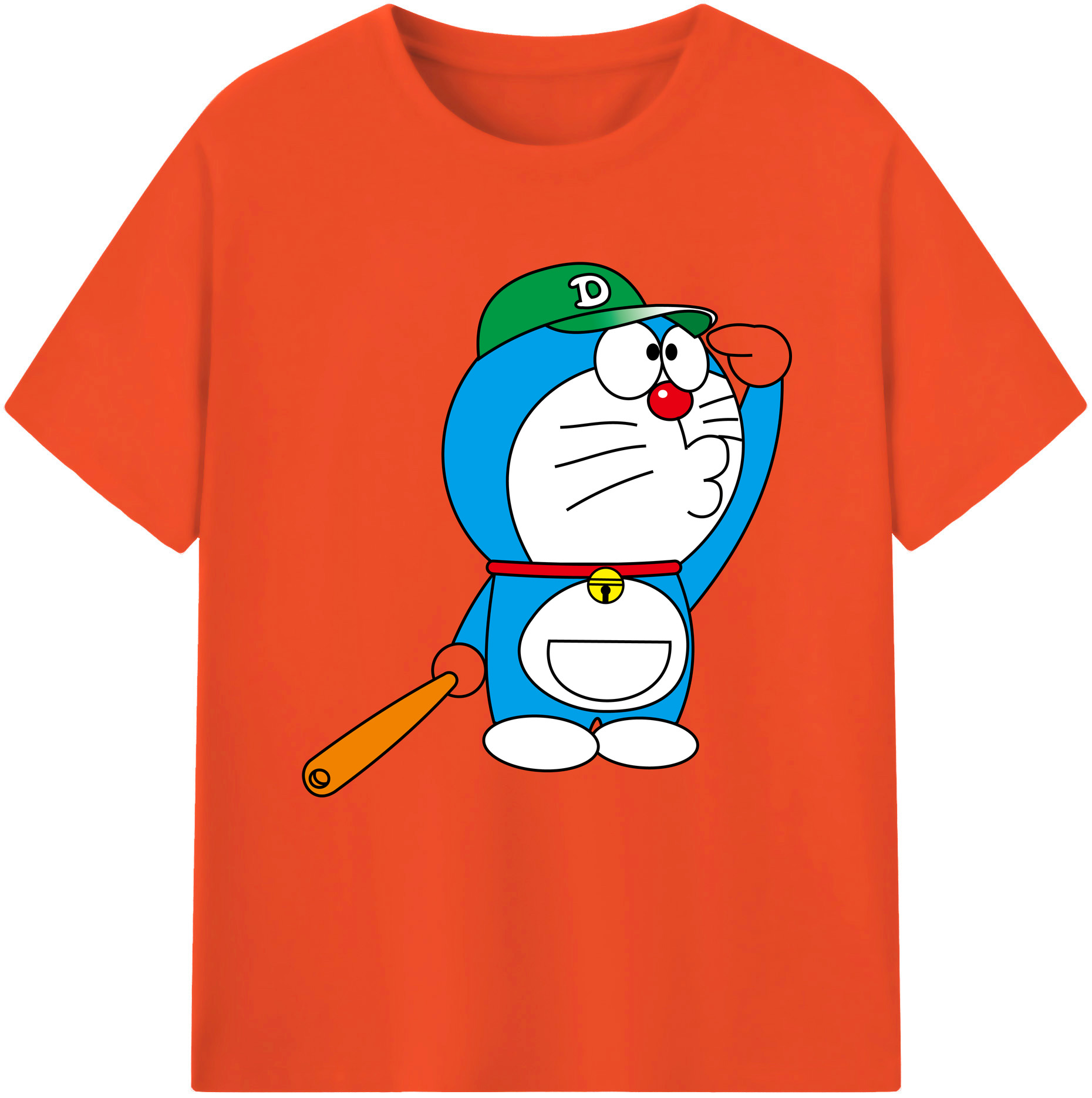 （画像用） ドラえもん Doraemon 綿100％半袖Tシャツ（フロントプリント）