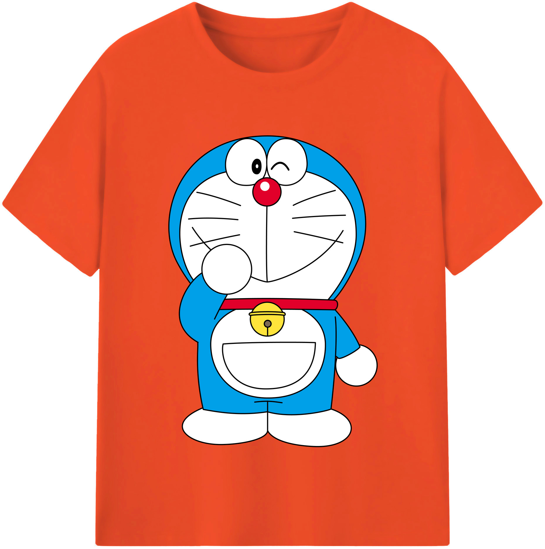 （画像用） ドラえもん Doraemon 綿100％半袖Tシャツ（フロントプリント）