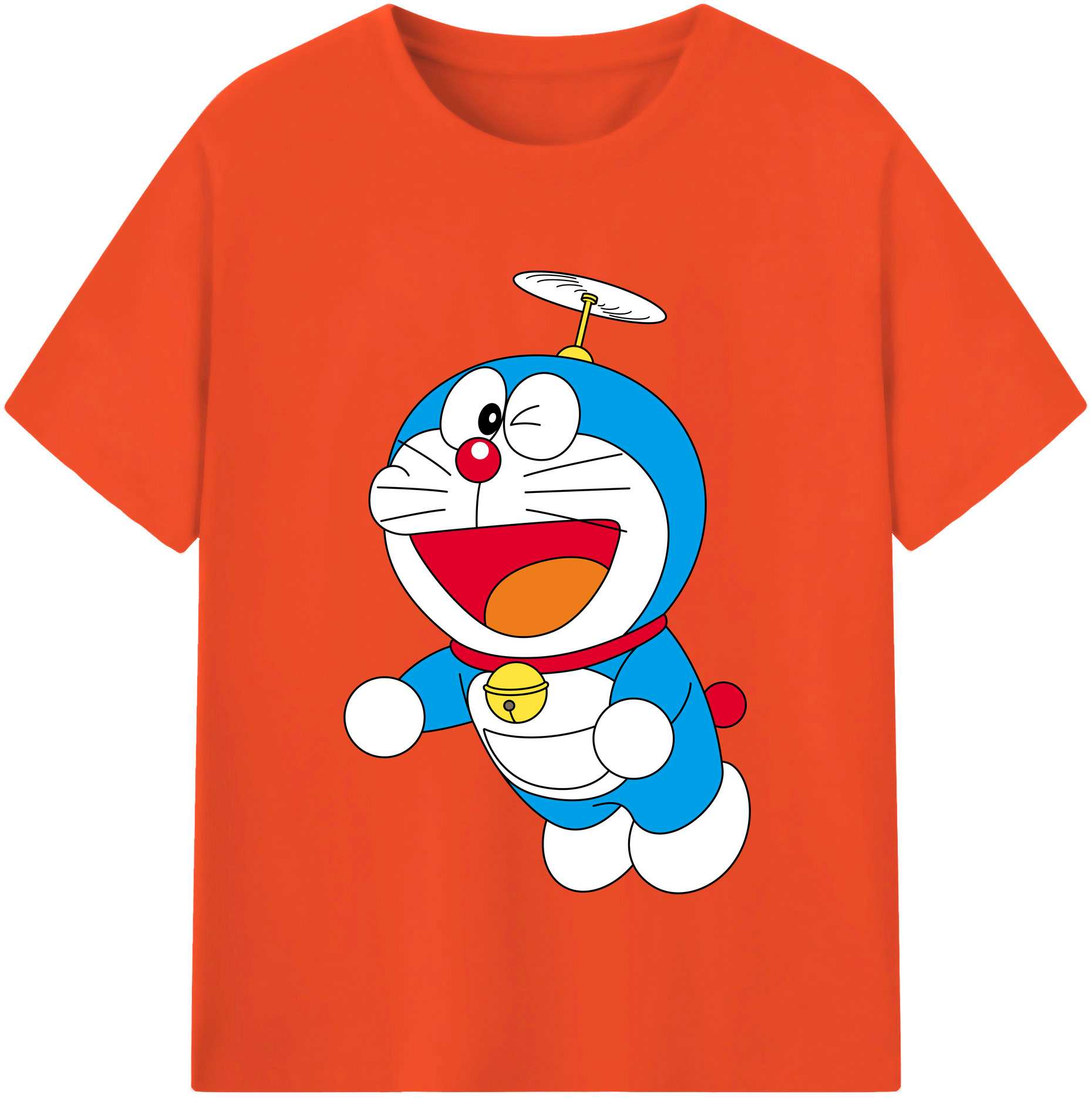 （画像用） ドラえもん Doraemon 綿100％半袖Tシャツ（フロントプリント）