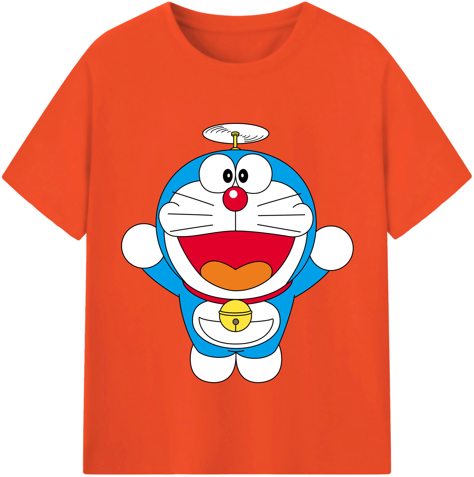 （画像用） ドラえもん Doraemon 綿100％半袖Tシャツ（フロントプリント）