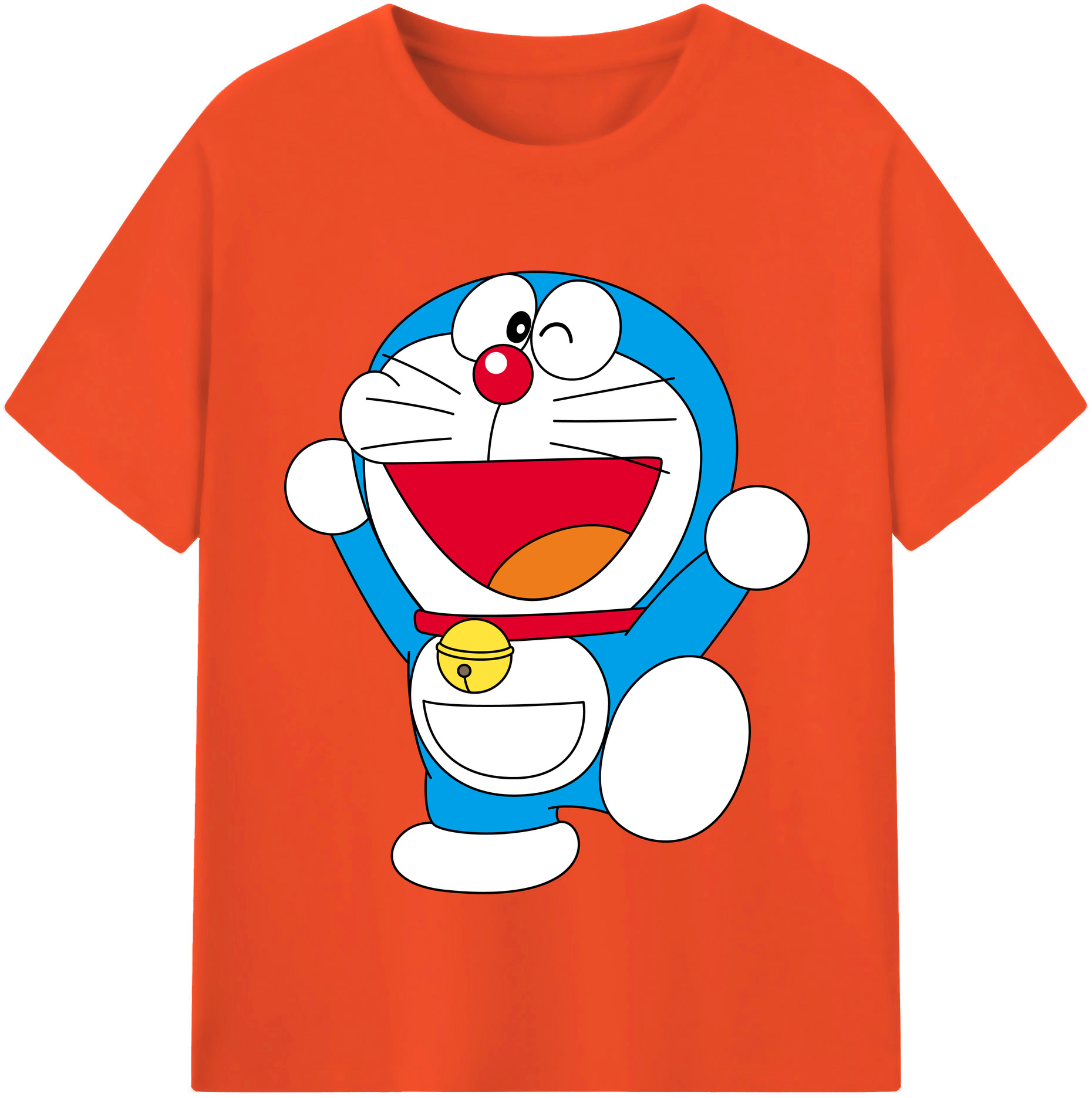（画像用） ドラえもん Doraemon 綿100％半袖Tシャツ（フロントプリント）