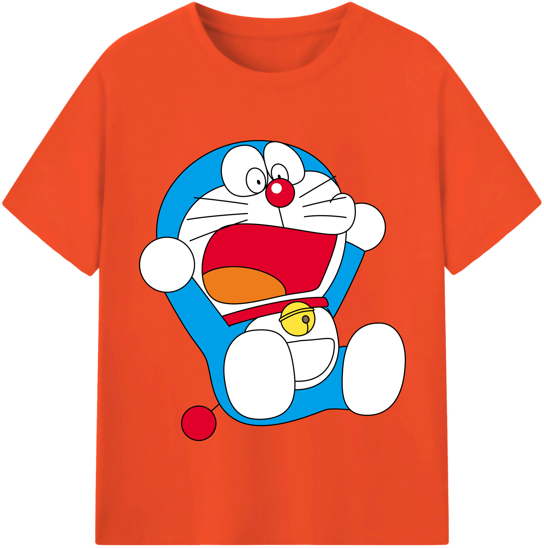 （画像用） ドラえもん Doraemon 綿100％半袖Tシャツ（フロントプリント）