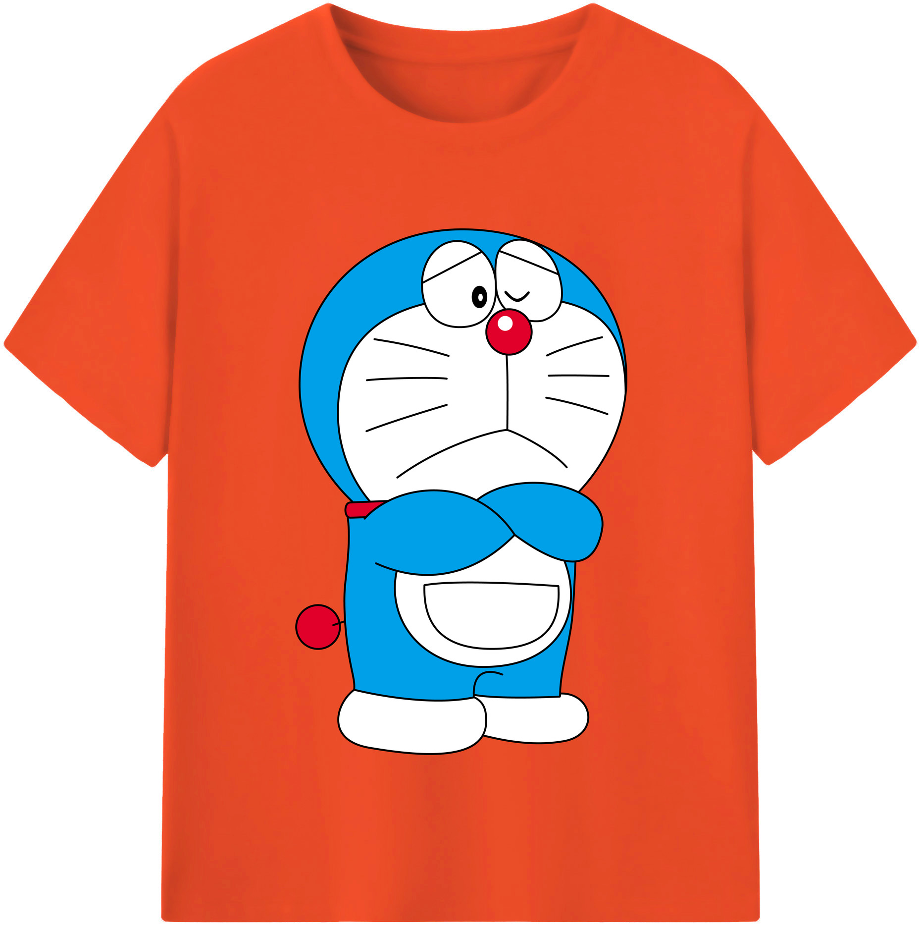 （画像用） ドラえもん Doraemon 綿100％半袖Tシャツ（フロントプリント）