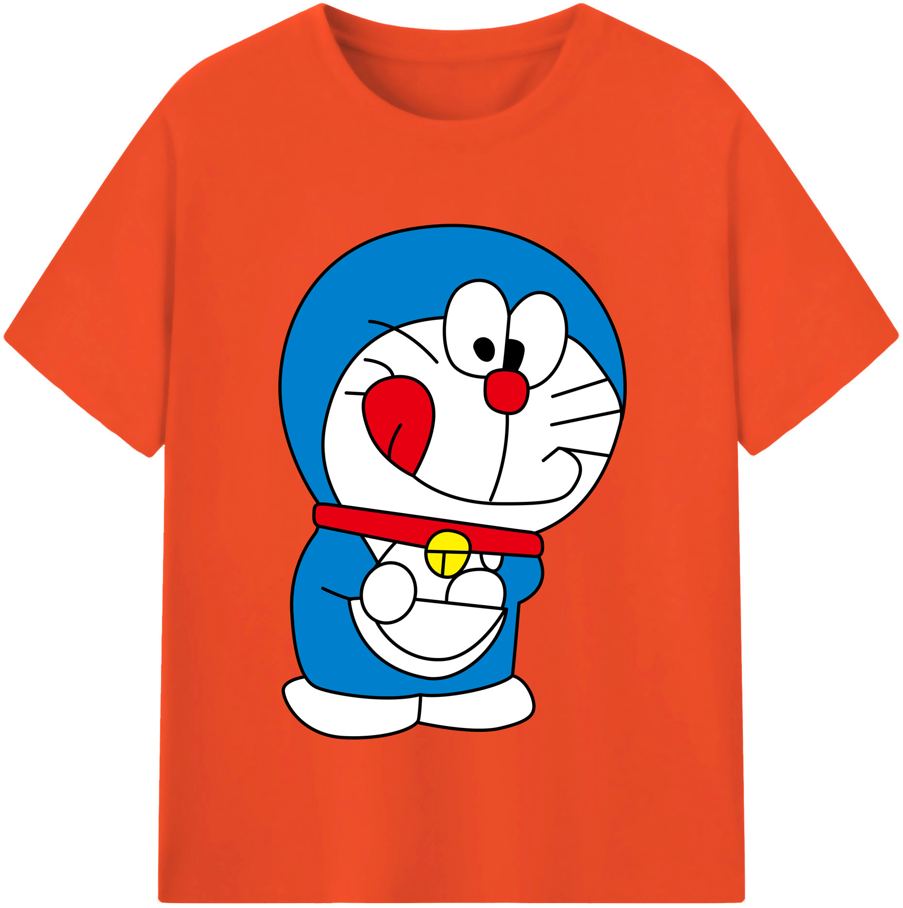 （画像用） ドラえもん Doraemon 綿100％半袖Tシャツ（フロントプリント）