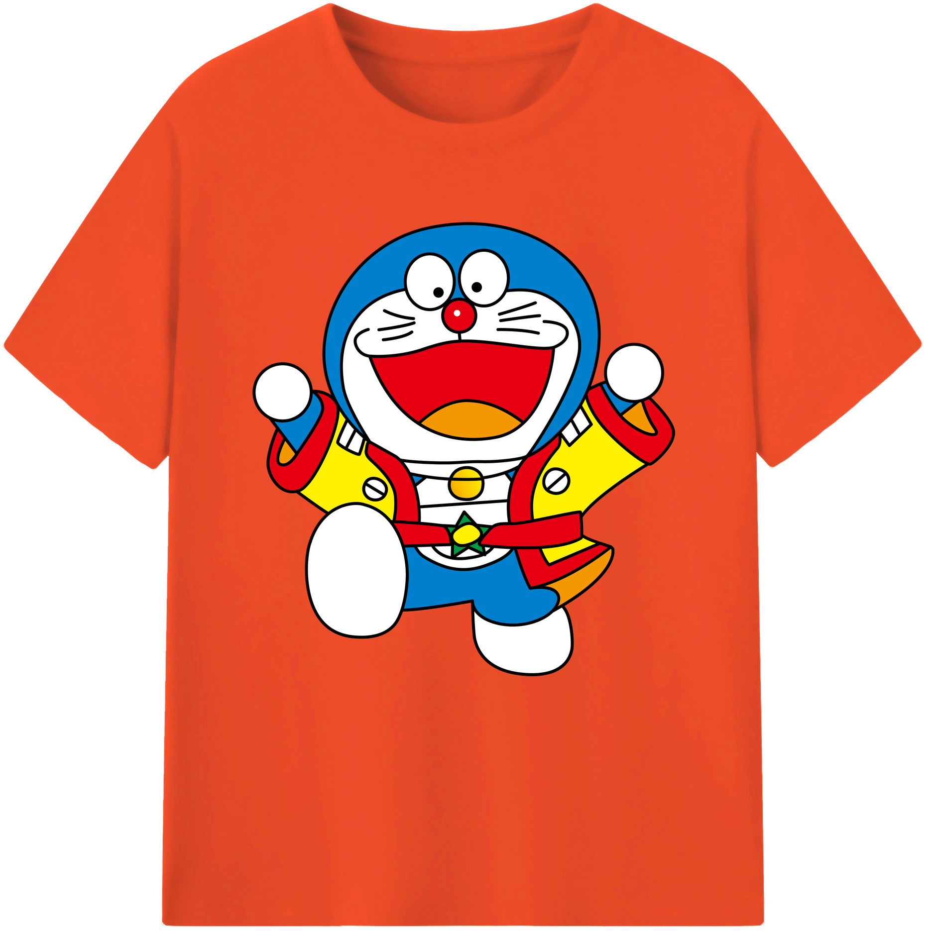 （画像用） ドラえもん Doraemon 綿100％半袖Tシャツ（フロントプリント）