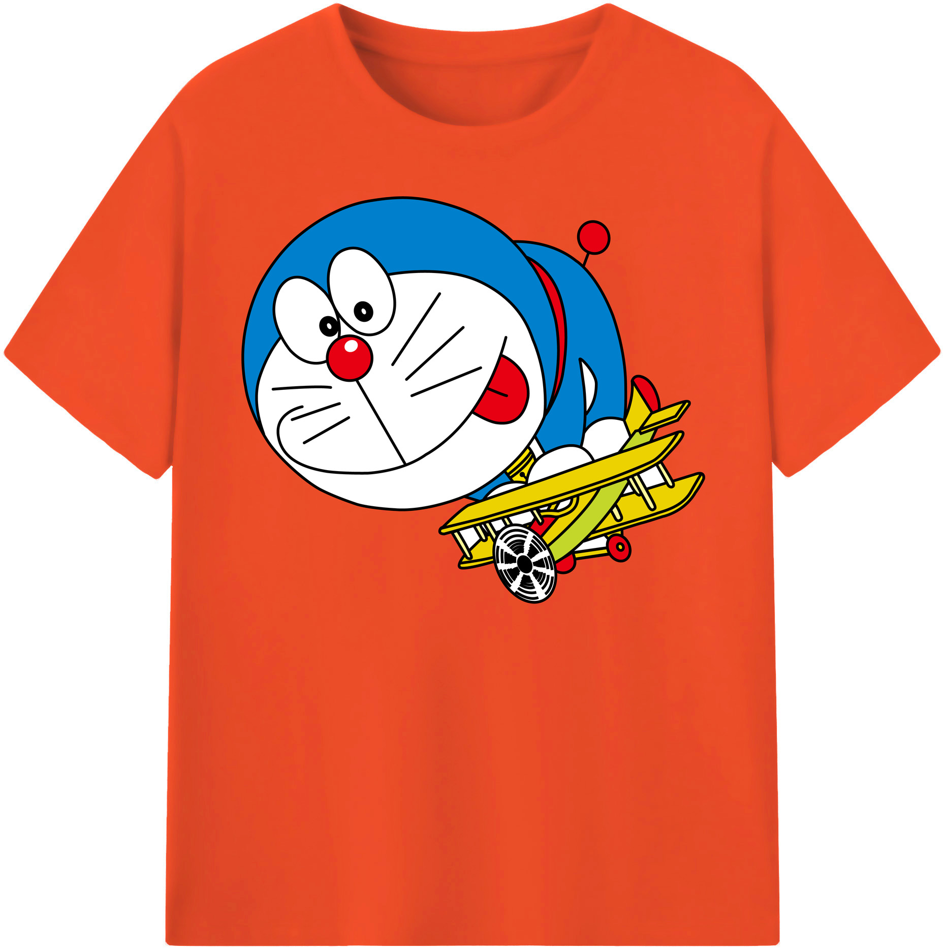 （画像用） ドラえもん Doraemon 綿100％半袖Tシャツ（フロントプリント）