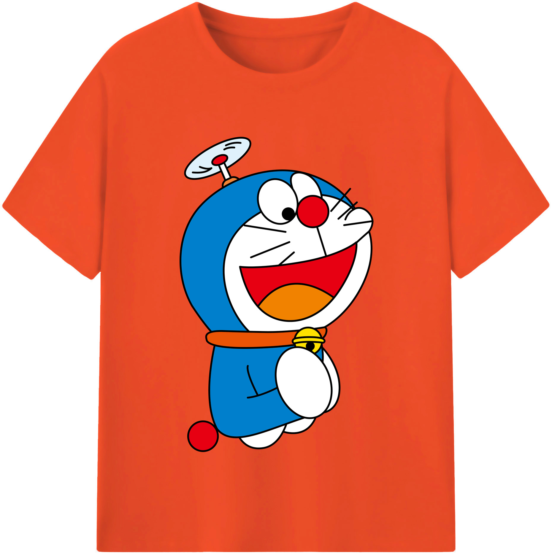 （画像用） ドラえもん Doraemon 綿100％半袖Tシャツ（フロントプリント）